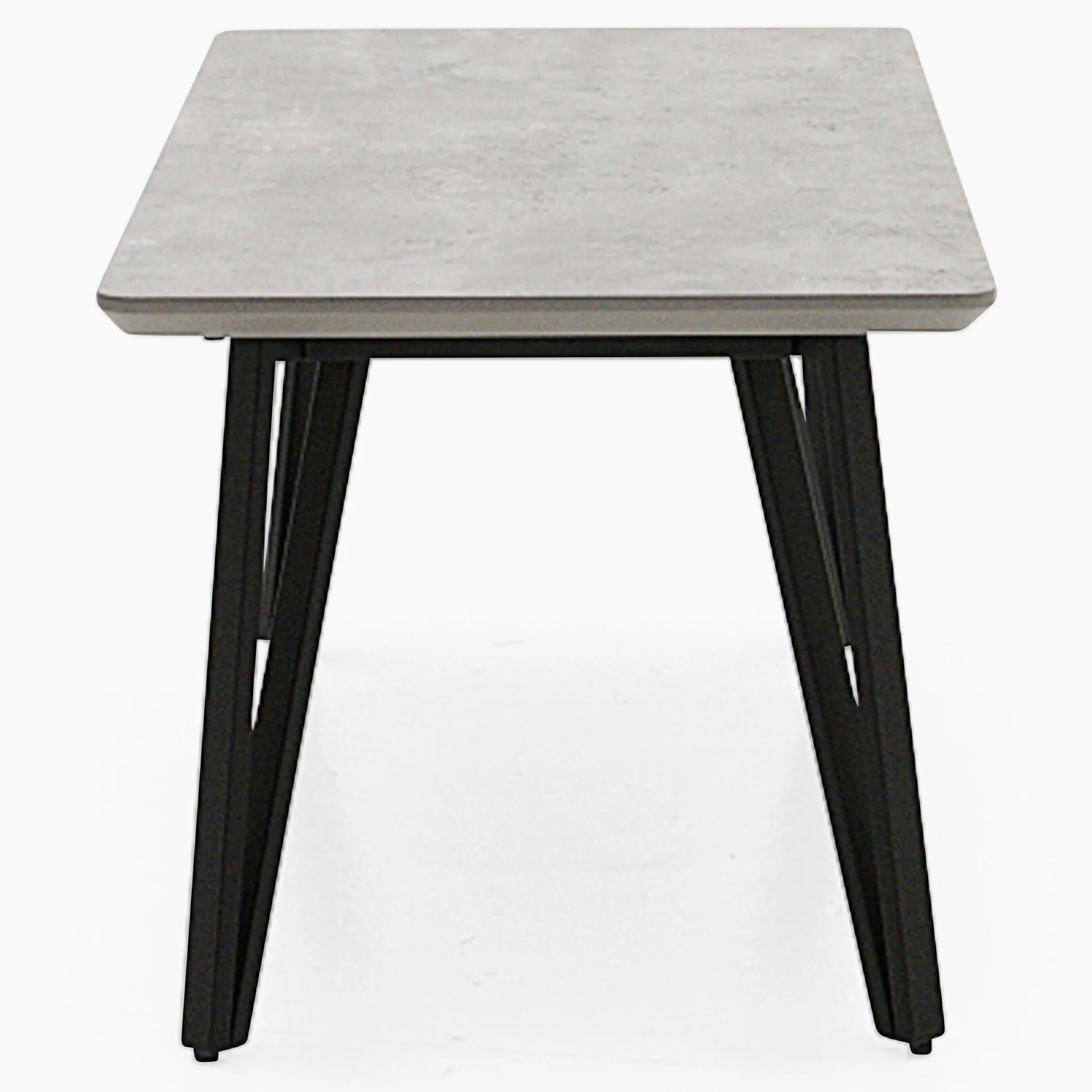 Akida Coffee Table - Coffee Table Faux Concrete / Black Powder - Image 3