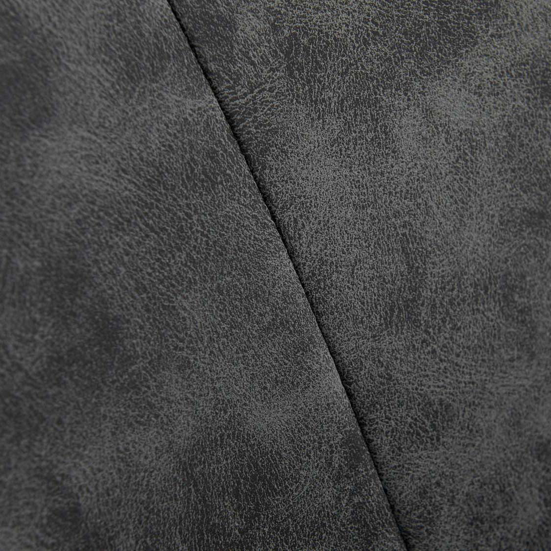 Akida Pair of Faux Concrete Bar Stools - Bar Stool - Pair Faux Concrete / Black Powder - Image 7