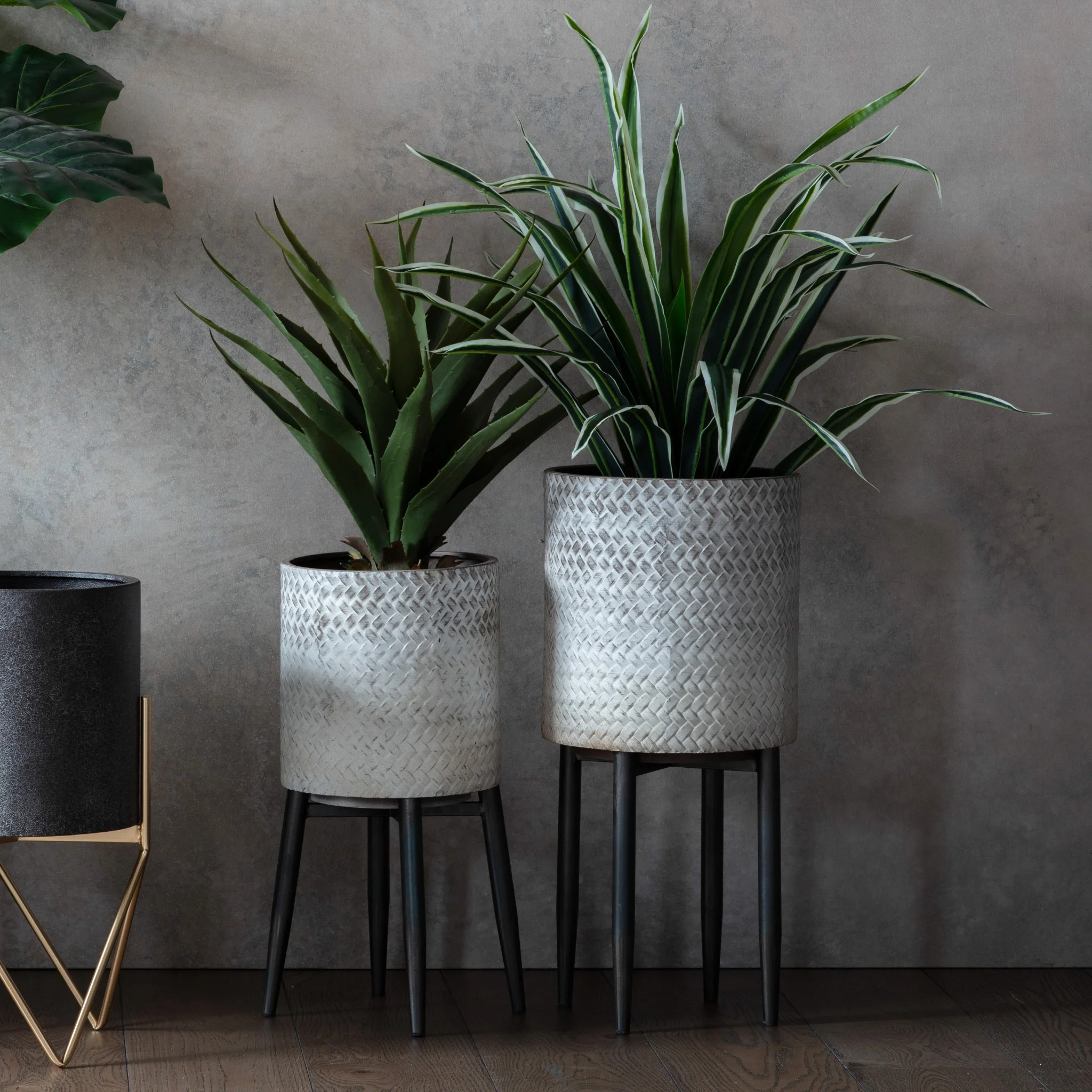 Albion Metal Planter - Albion Metal Planter Small