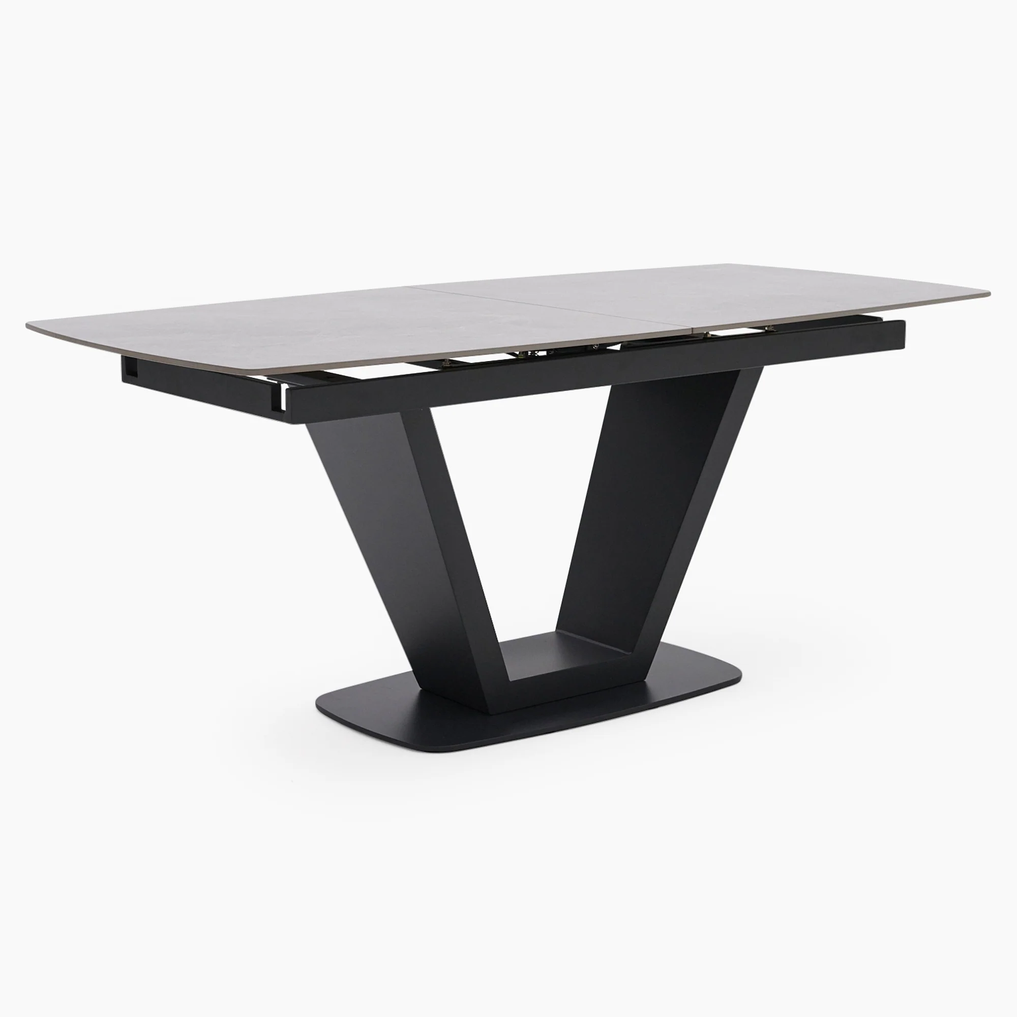 Alpha Extending Dining Table - 180cm Extending Dining Table Grey - Image 4