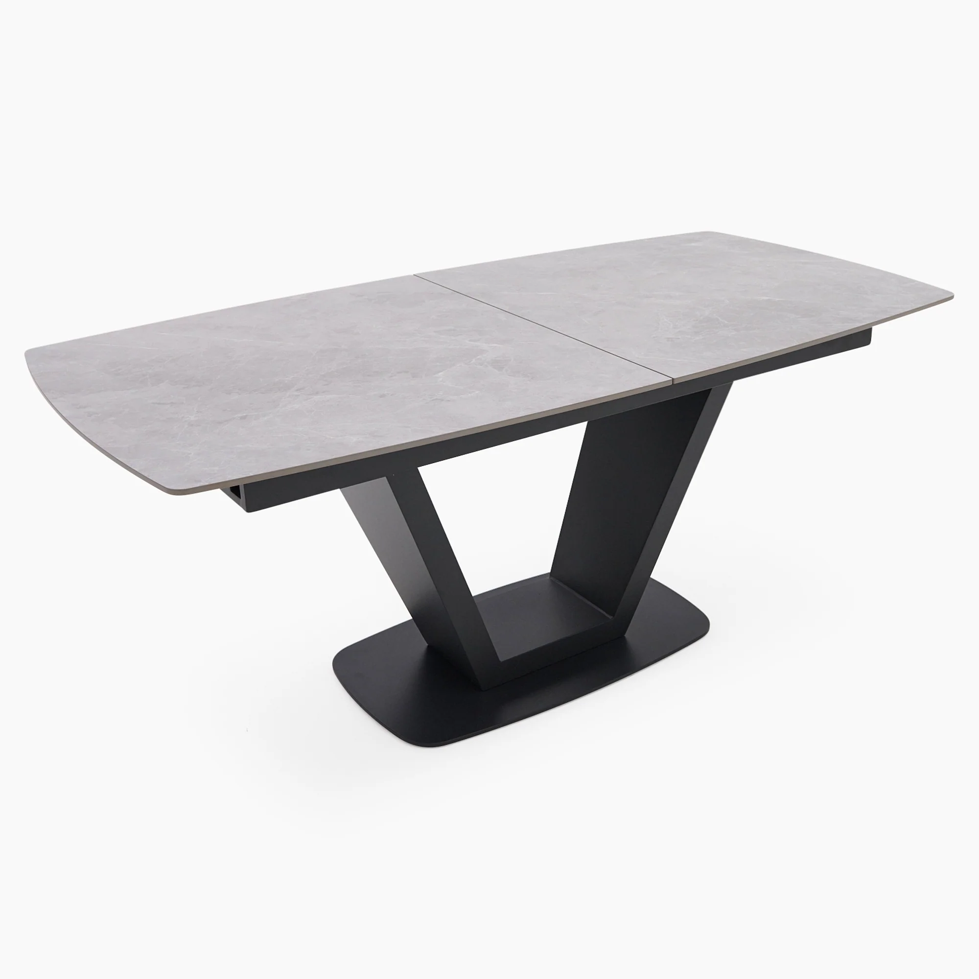 Alpha Extending Dining Table - 180cm Extending Dining Table Grey - Image 6