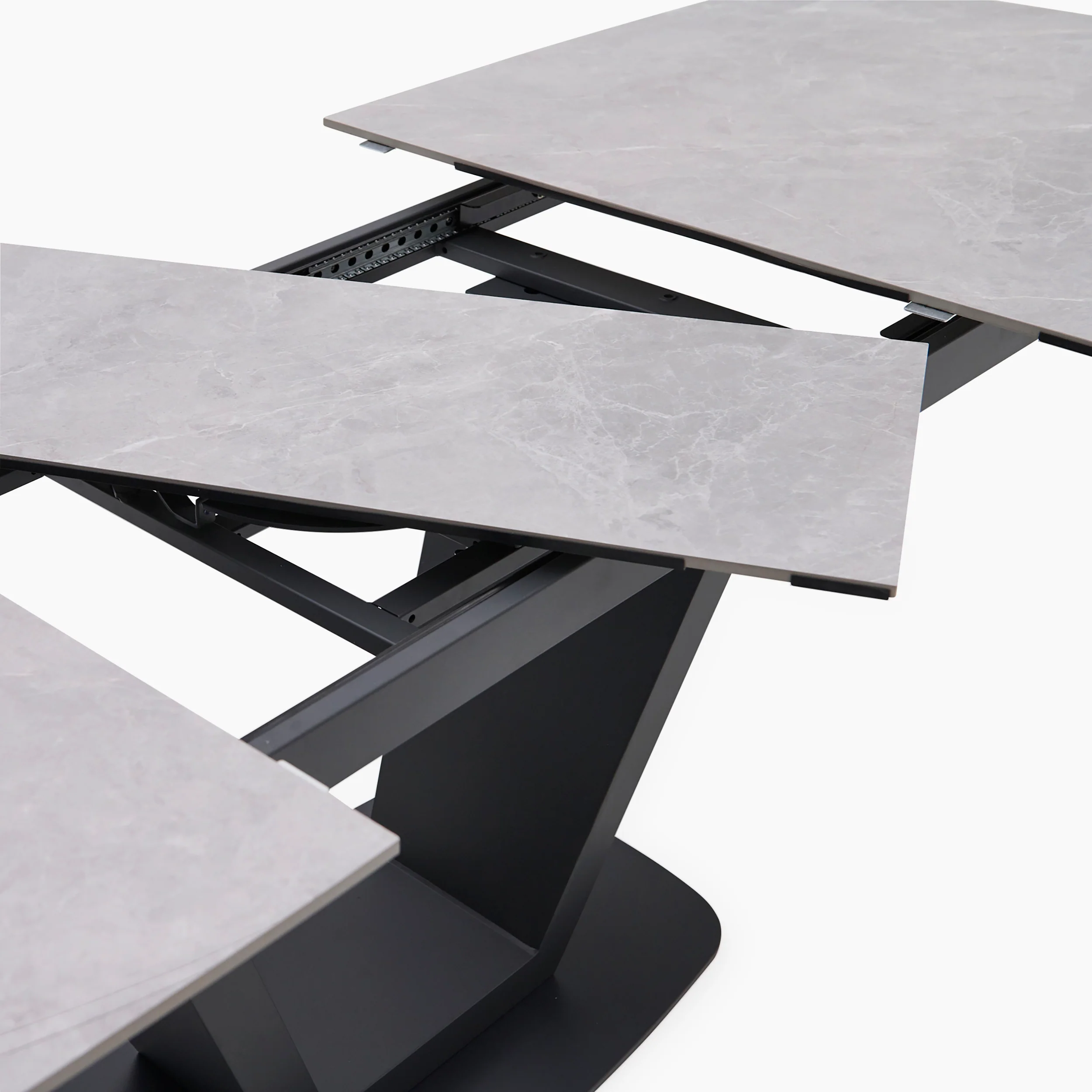 Alpha Extending Dining Table - 180cm Extending Dining Table Grey - Image 8