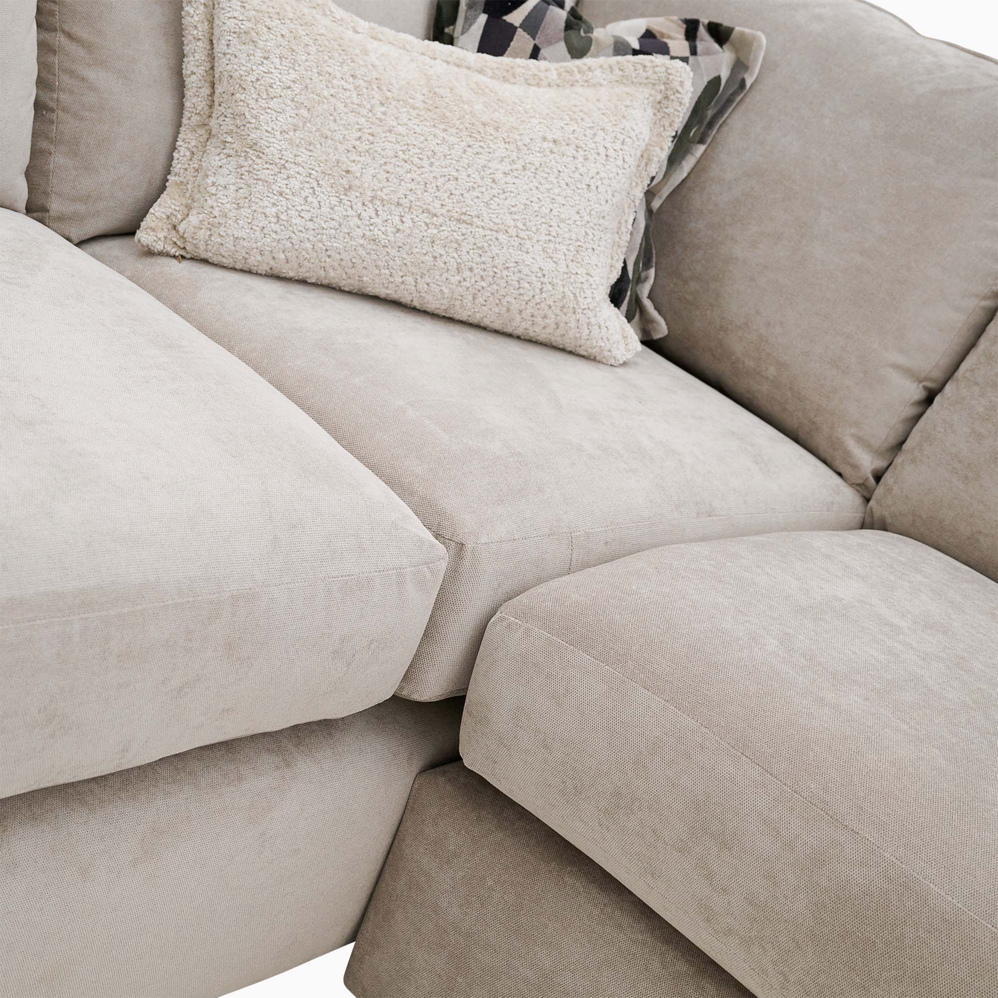 Amour Corner Sofa - Corner Group with Stool Chaise Left Grade D - Left Hand Facing - Image 4