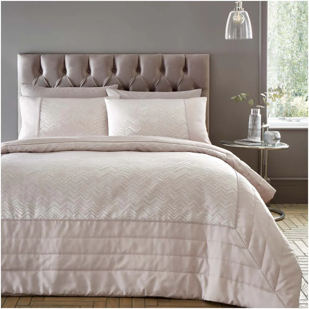 Antibes Pink Duvet Cover Set - Antibes Duvet Set Pink Double