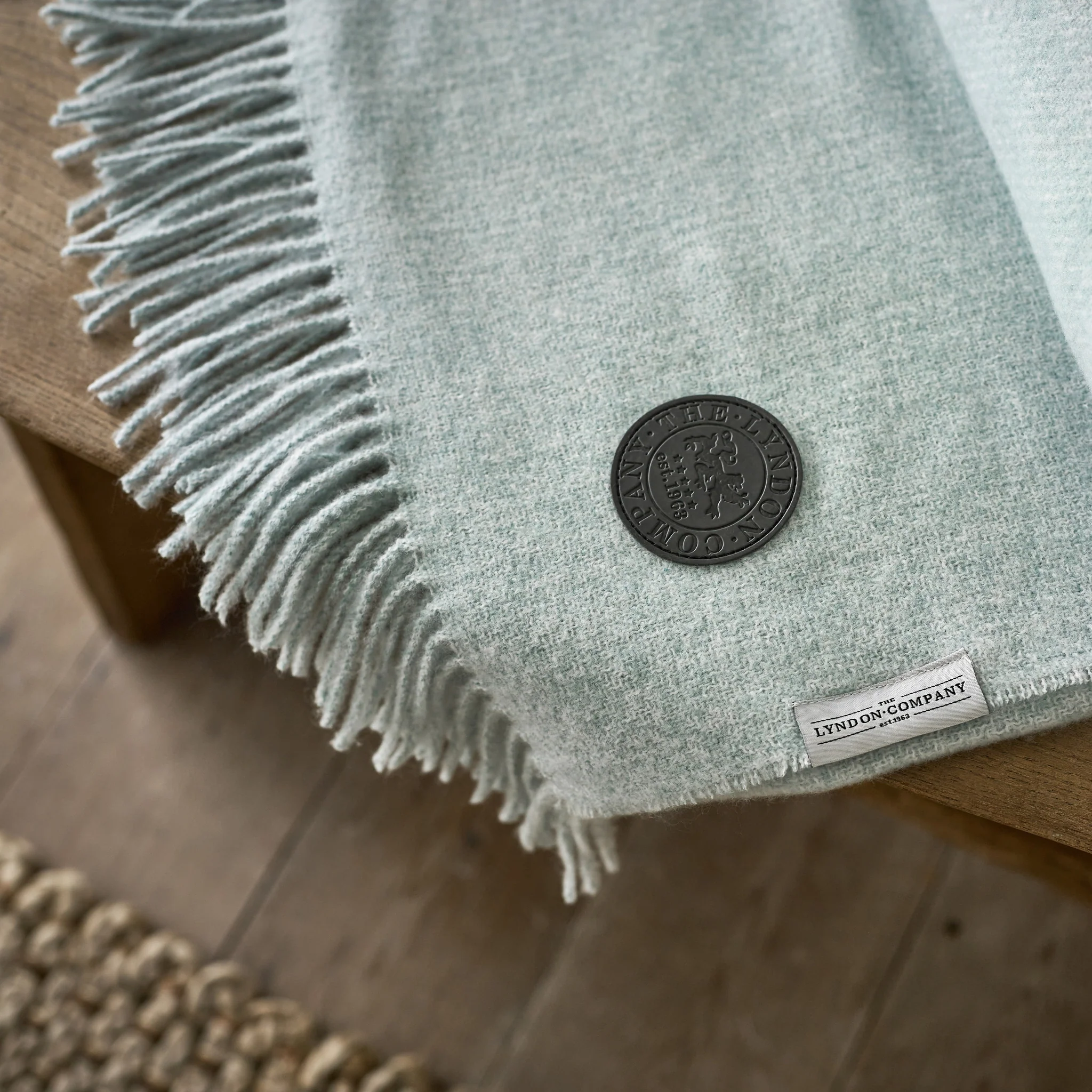 Arthington Throw Blue - Arthington Throw 130x180CM Duckegg - Image 2