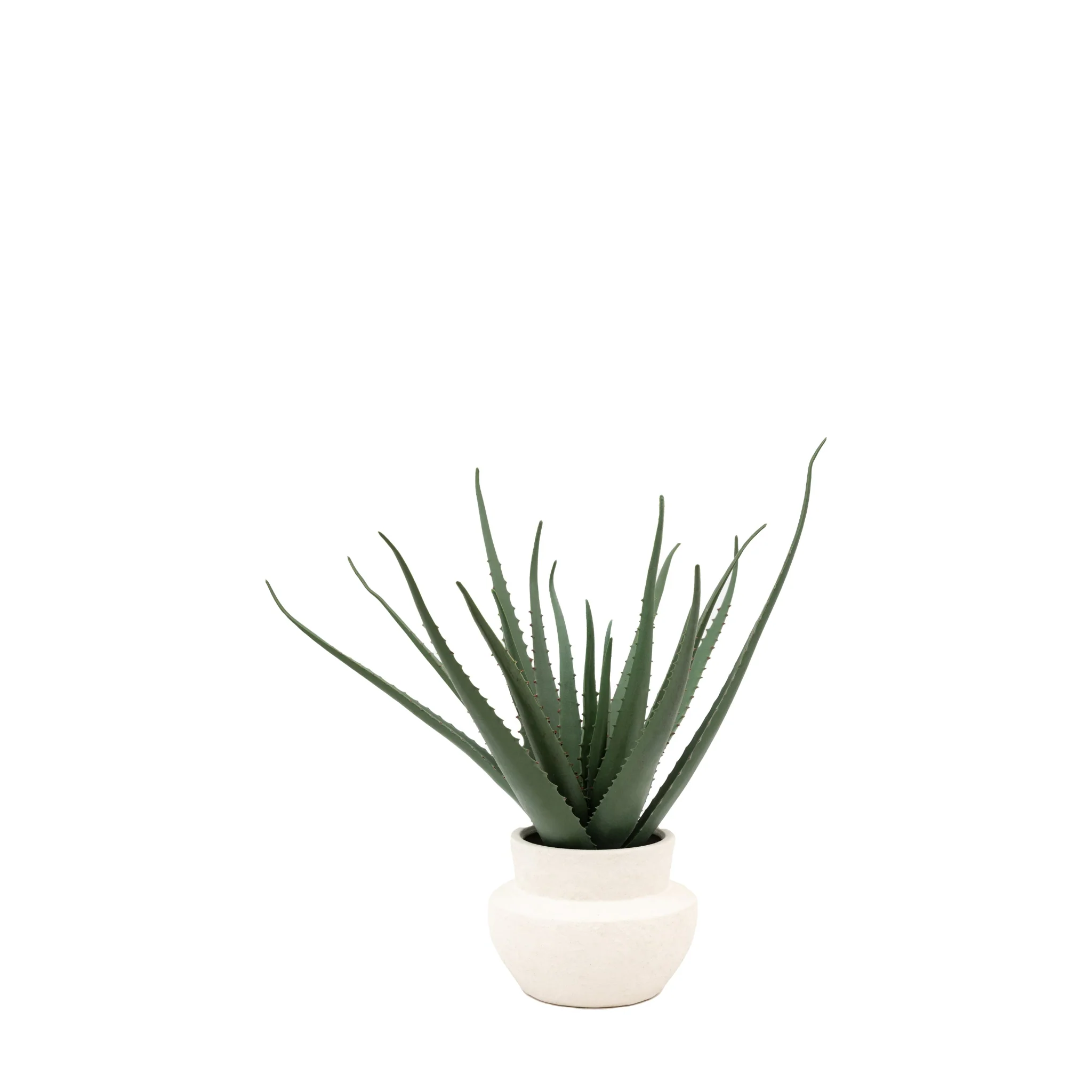 Artificial Aloe Vera In Ceramic Pot - Faux Aloe Vera in Ceramic Pot 41X46CM - Image 4