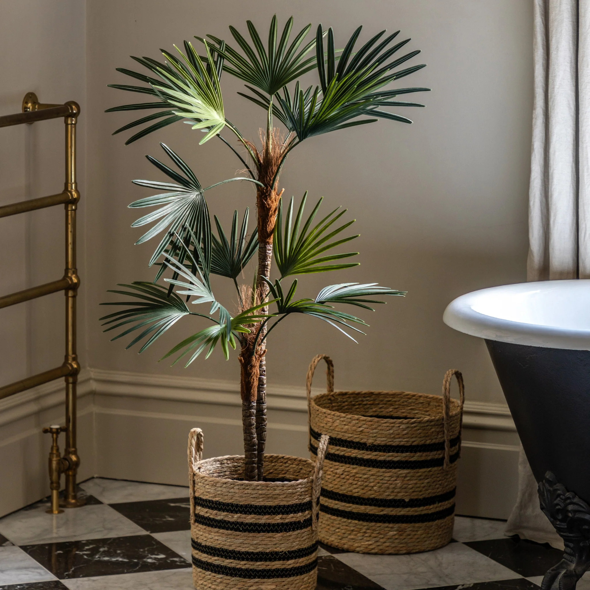 Artificial Potted Statement Palm Large - Potted Statement Palm Large