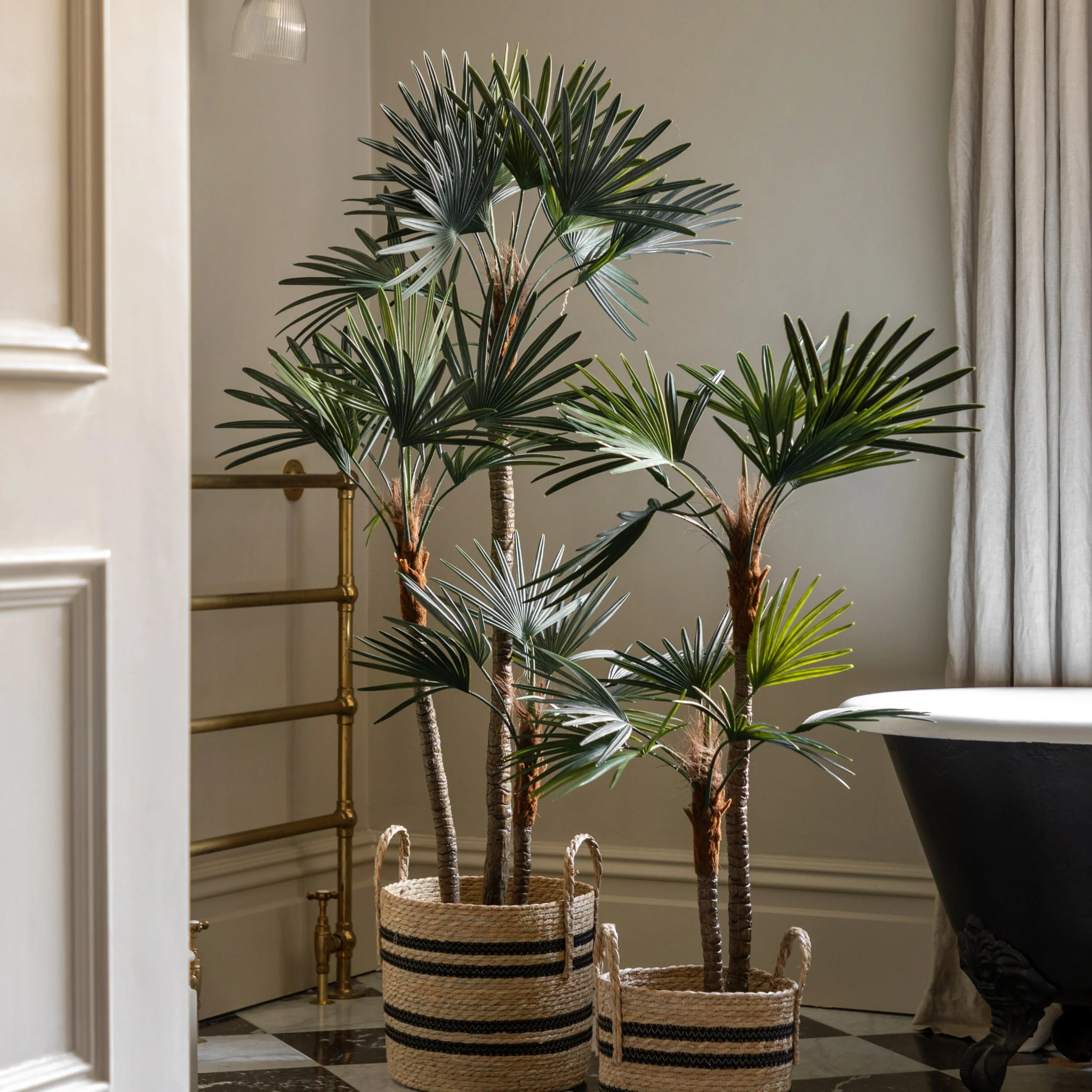 Artificial Potted Statement Palm Large - Potted Statement Palm Large - Image 2