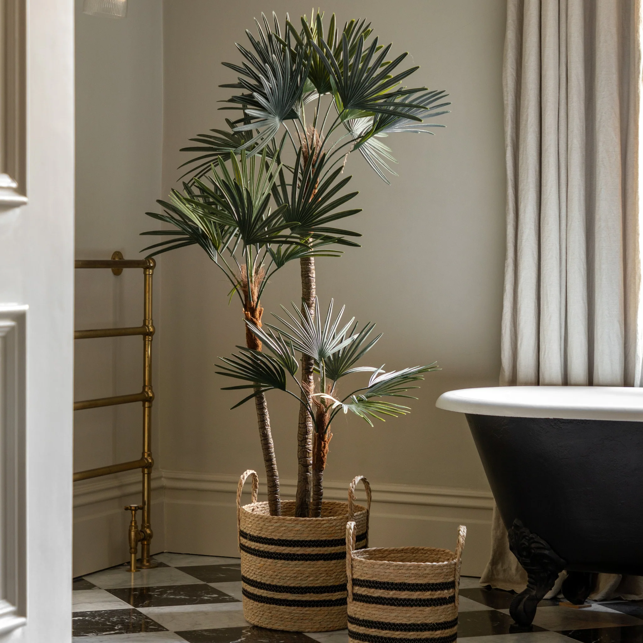Artificial Potted Statement Palm Small - Potted Statement Palm Small