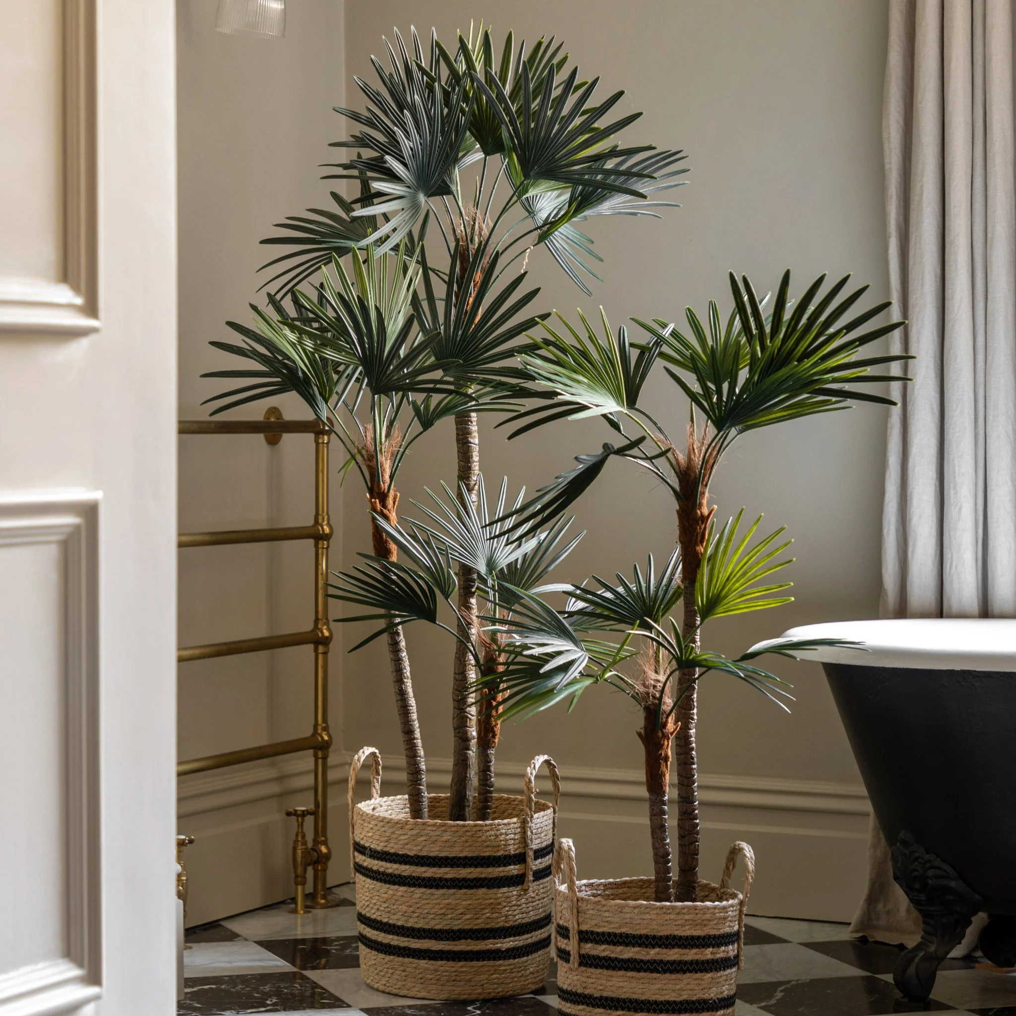 Artificial Potted Statement Palm Small - Potted Statement Palm Small - Image 2