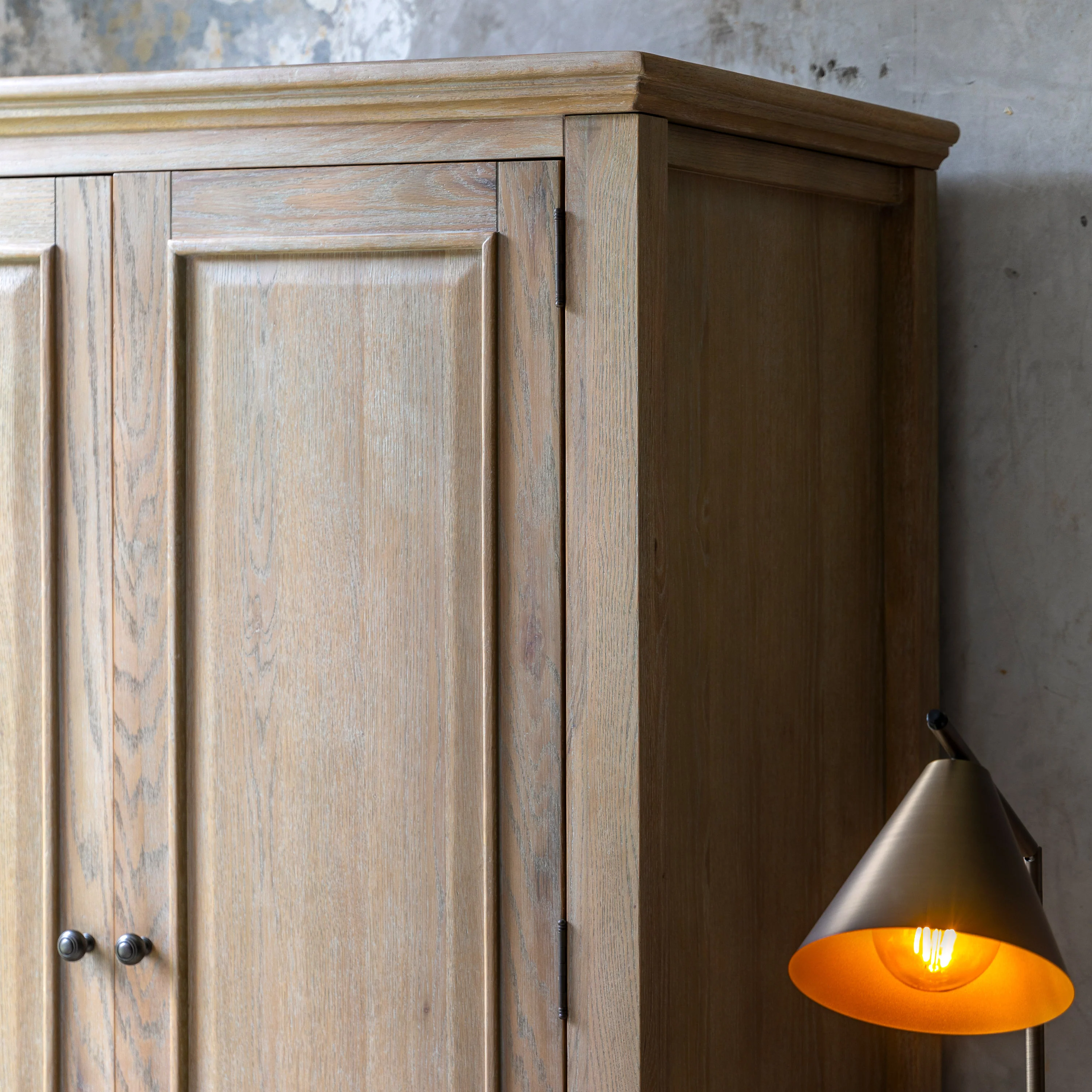 Artisan 2 Door 1 Drawer Wardrobe - 2 Door 1 Drawer Wardrobe Natural - Image 5