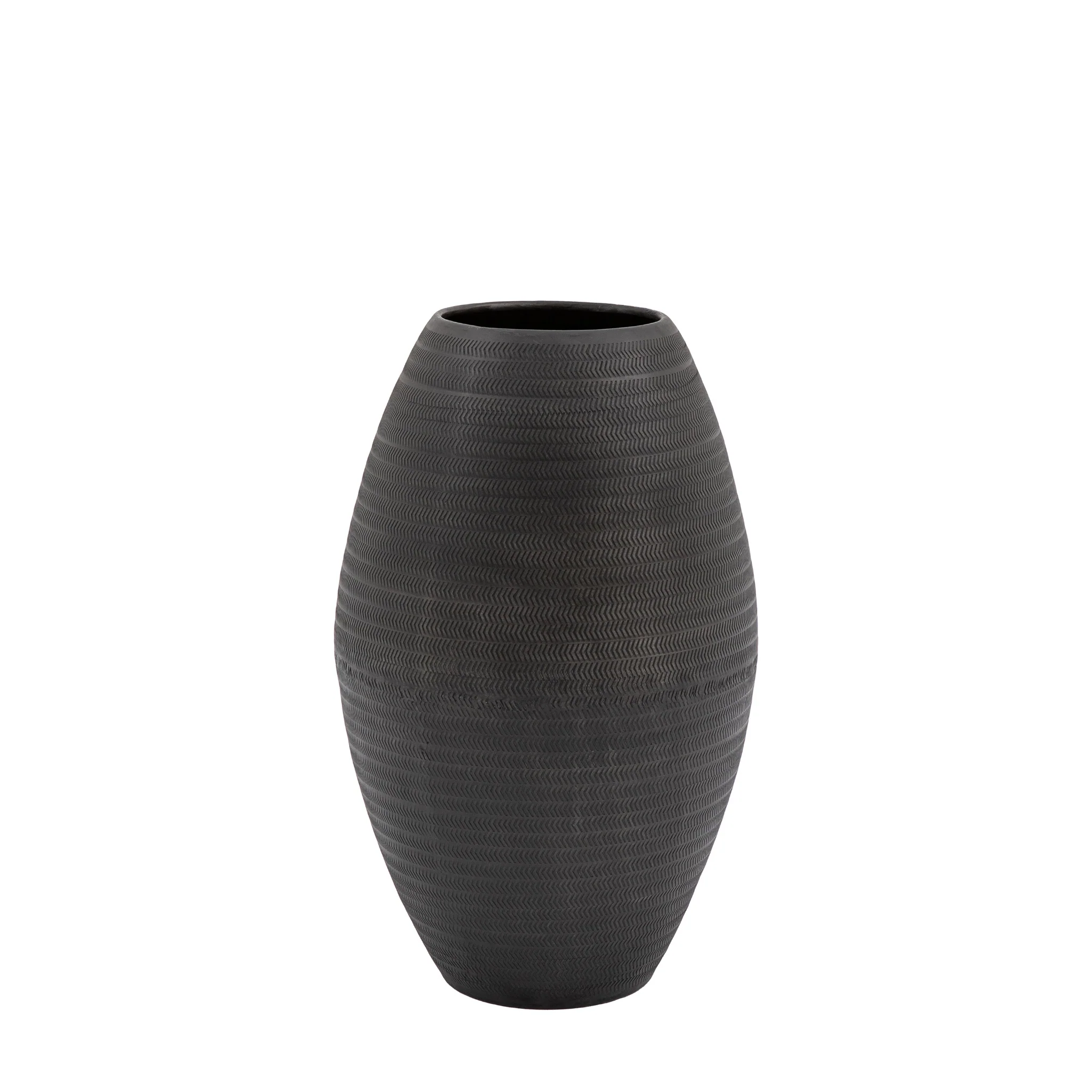 Artistic Aluminium Tall Black Vase - Artistic Aluminium Tall Vase Arrow Black - Image 3