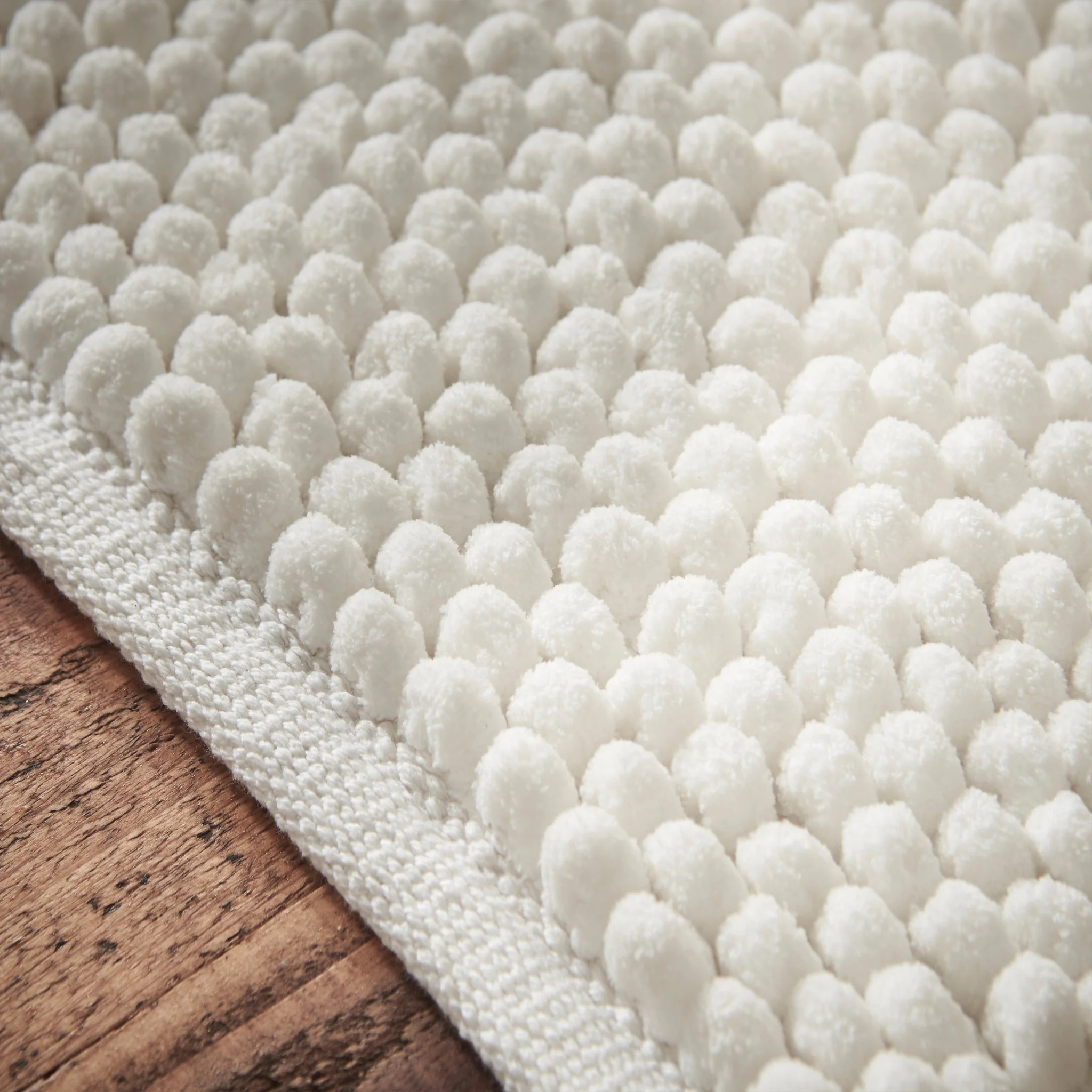 Bianca Aspen Bobble Bath Mat White - Aspen Bobble Bath Mat White - Image 3