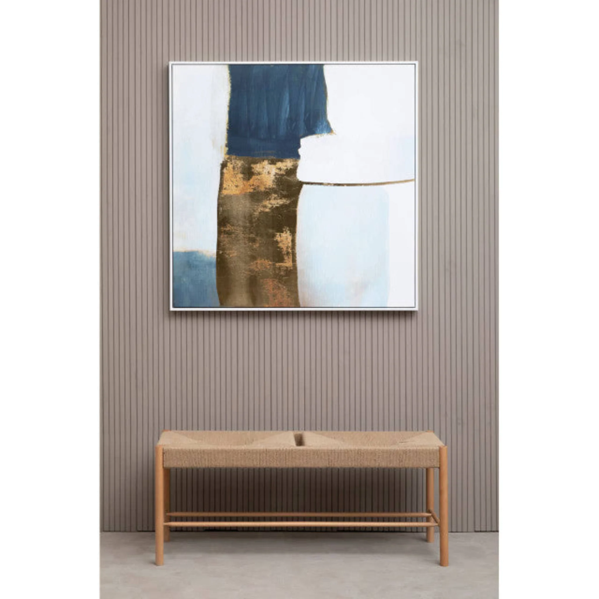 Astratto Blue and Gold Foil Wall Art - DISC Astratto Blue and Gold Foil Wall Art - Image 2
