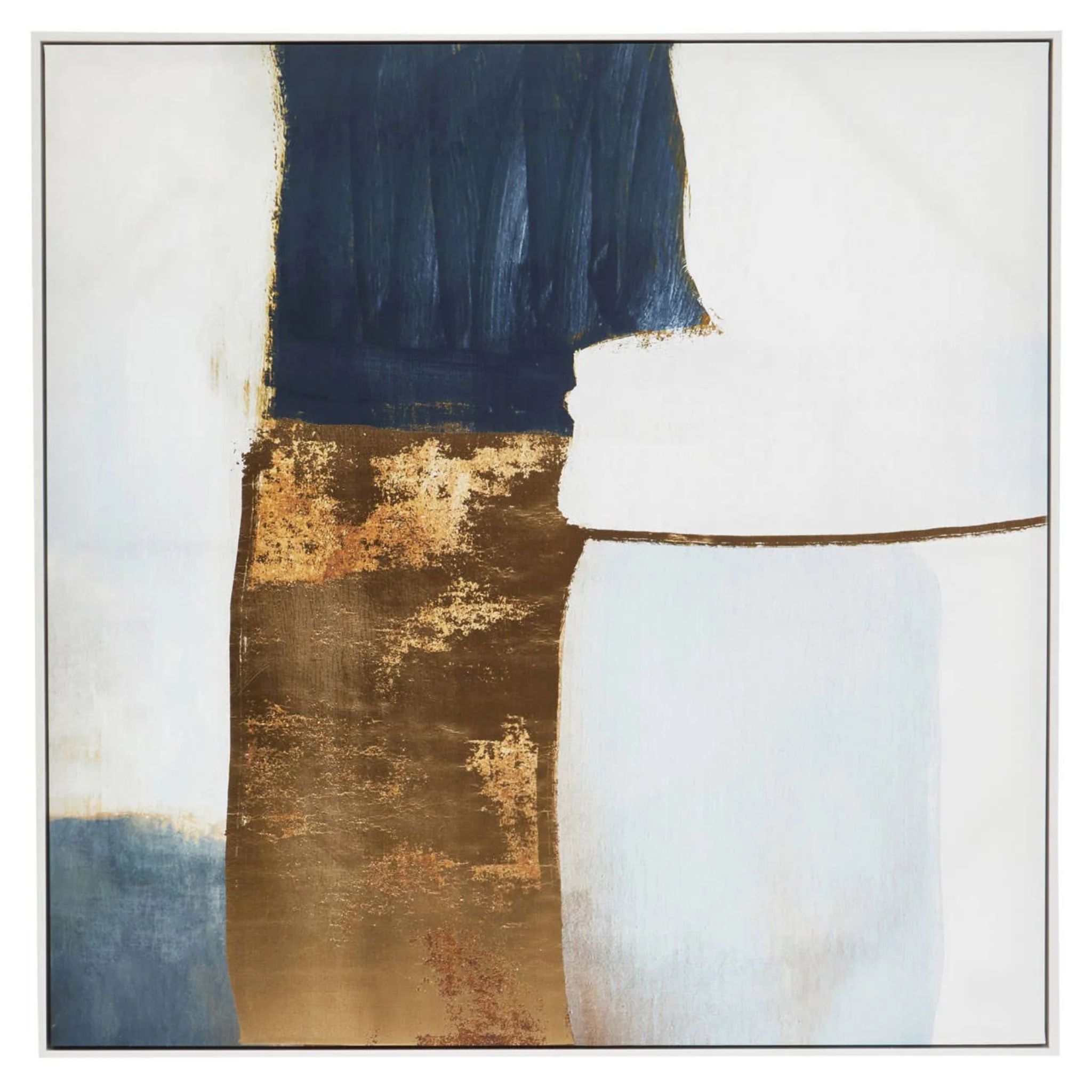 Astratto Blue and Gold Foil Wall Art - DISC Astratto Blue and Gold Foil Wall Art - Image 4