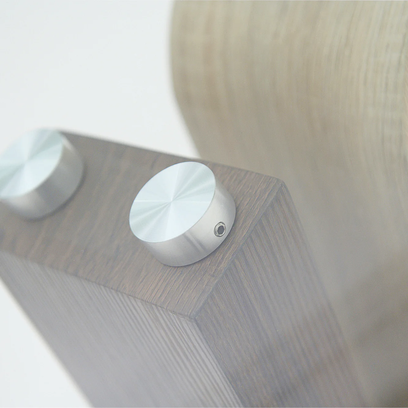 Atlas End Table - End Table Walnut/Stainless Steel/Clear Glass - Image 5