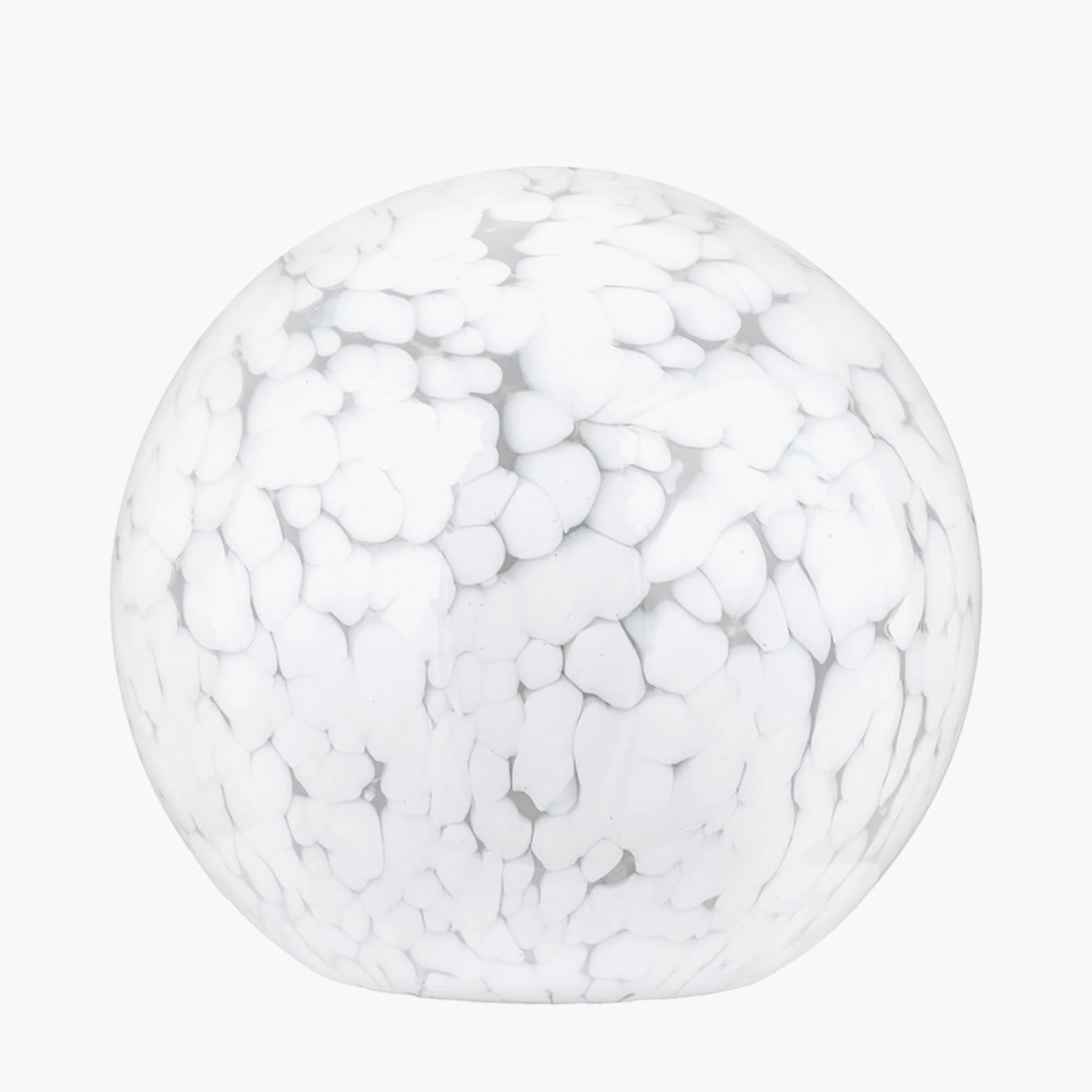 Aurora Speckled White Glass Spherical Table Lamp - Aurora Speckled White Glass Spherical Table Lamp - Image 2