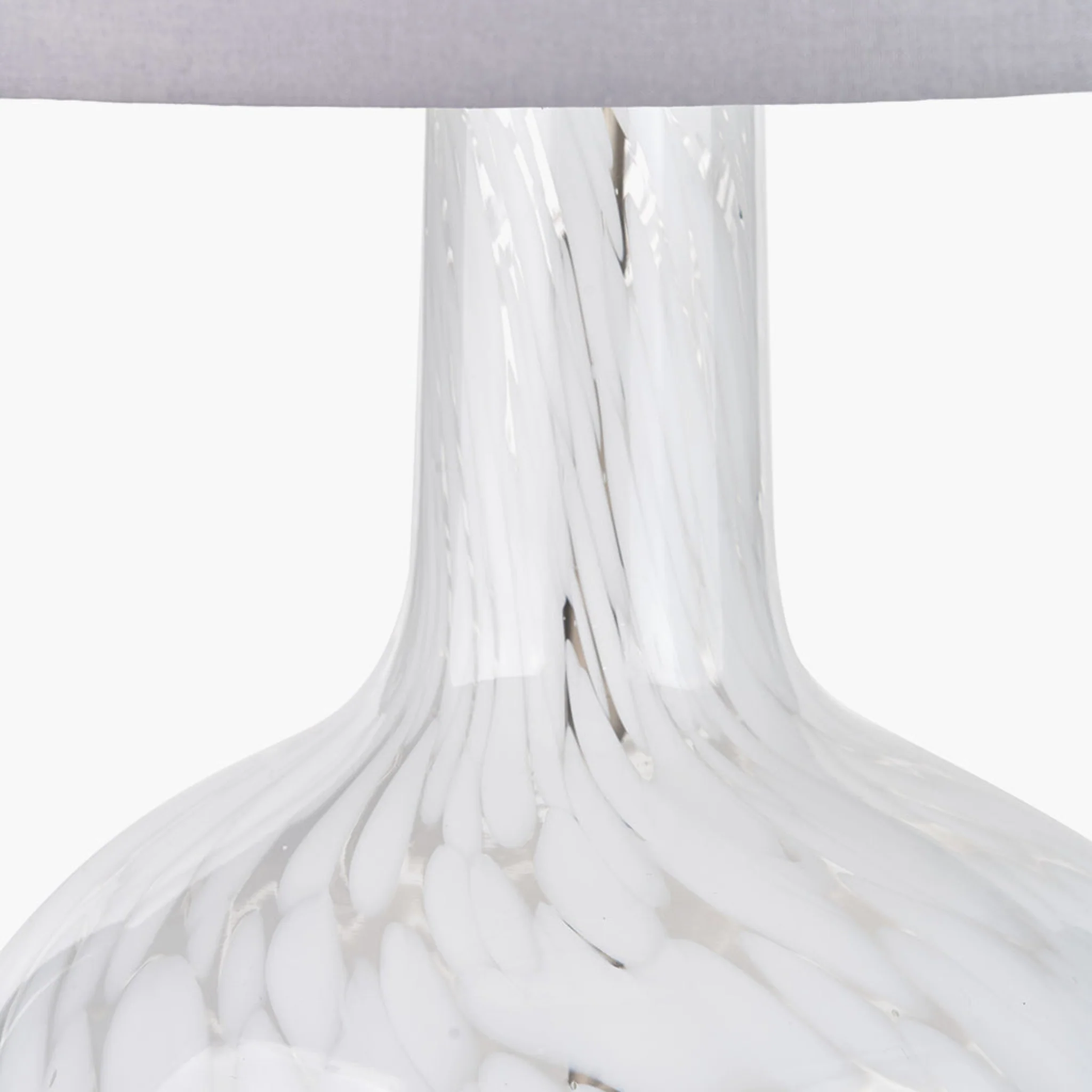 Aurora Speckled White Glass Table Lamp - Aurora Speckled White Glass Table Lamp - Image 3