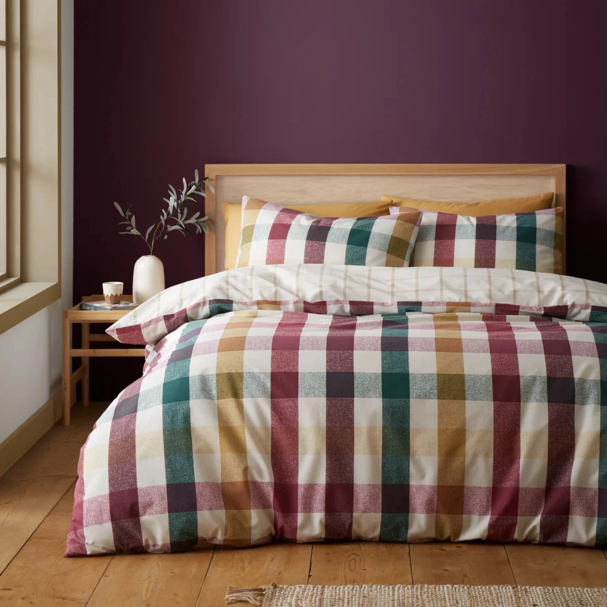 Autumn Check Duvet Set - DISC Autumn Check Duvet Set King