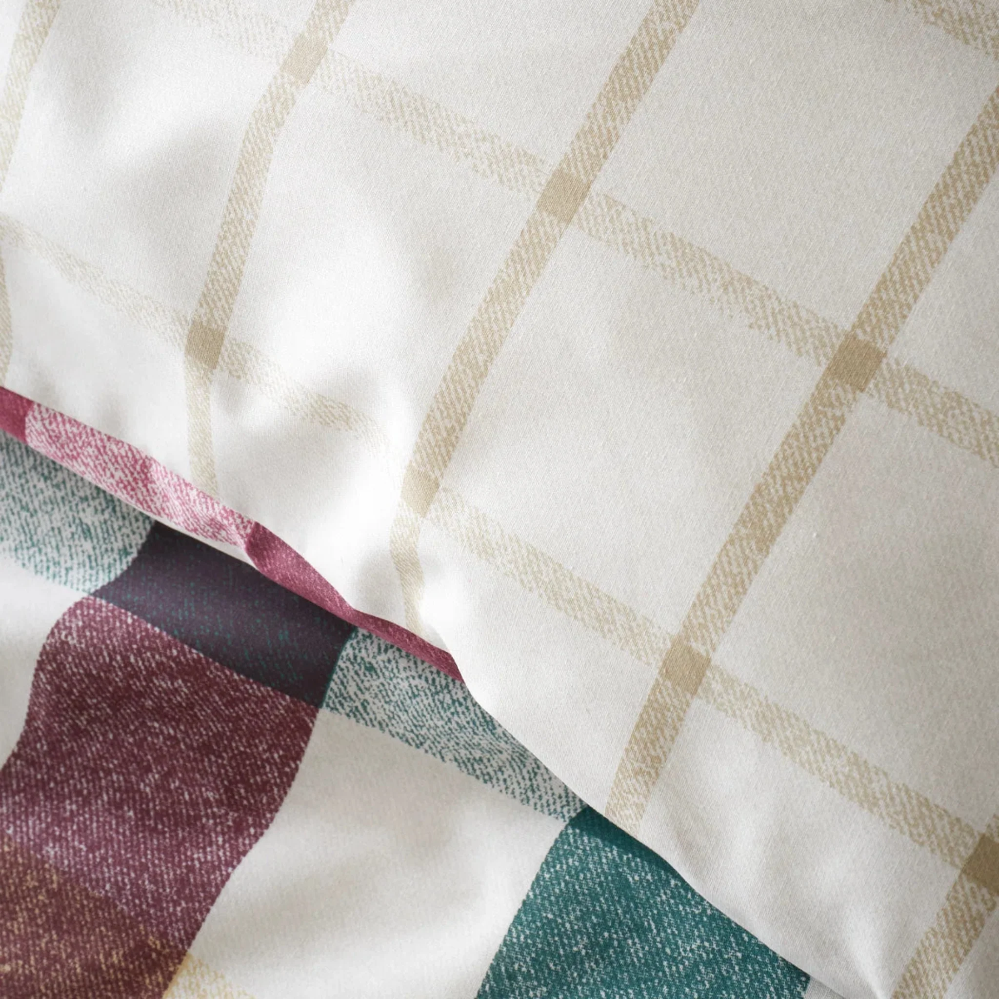 Autumn Check Duvet Set - DISC Autumn Check Duvet Set King - Image 3
