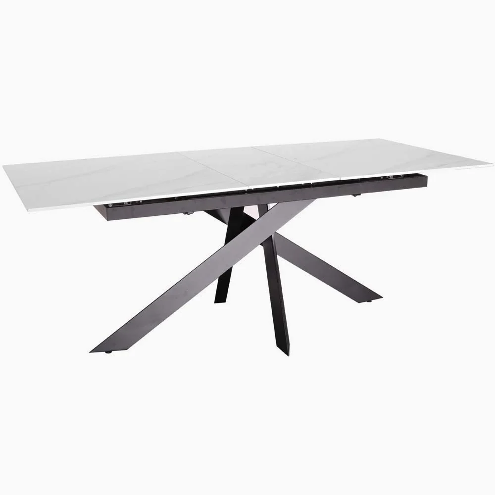 Avalon Extending Dining Table - Extending Dining Table 160/200cm Sintered Stone / Satin Grey - Image 3