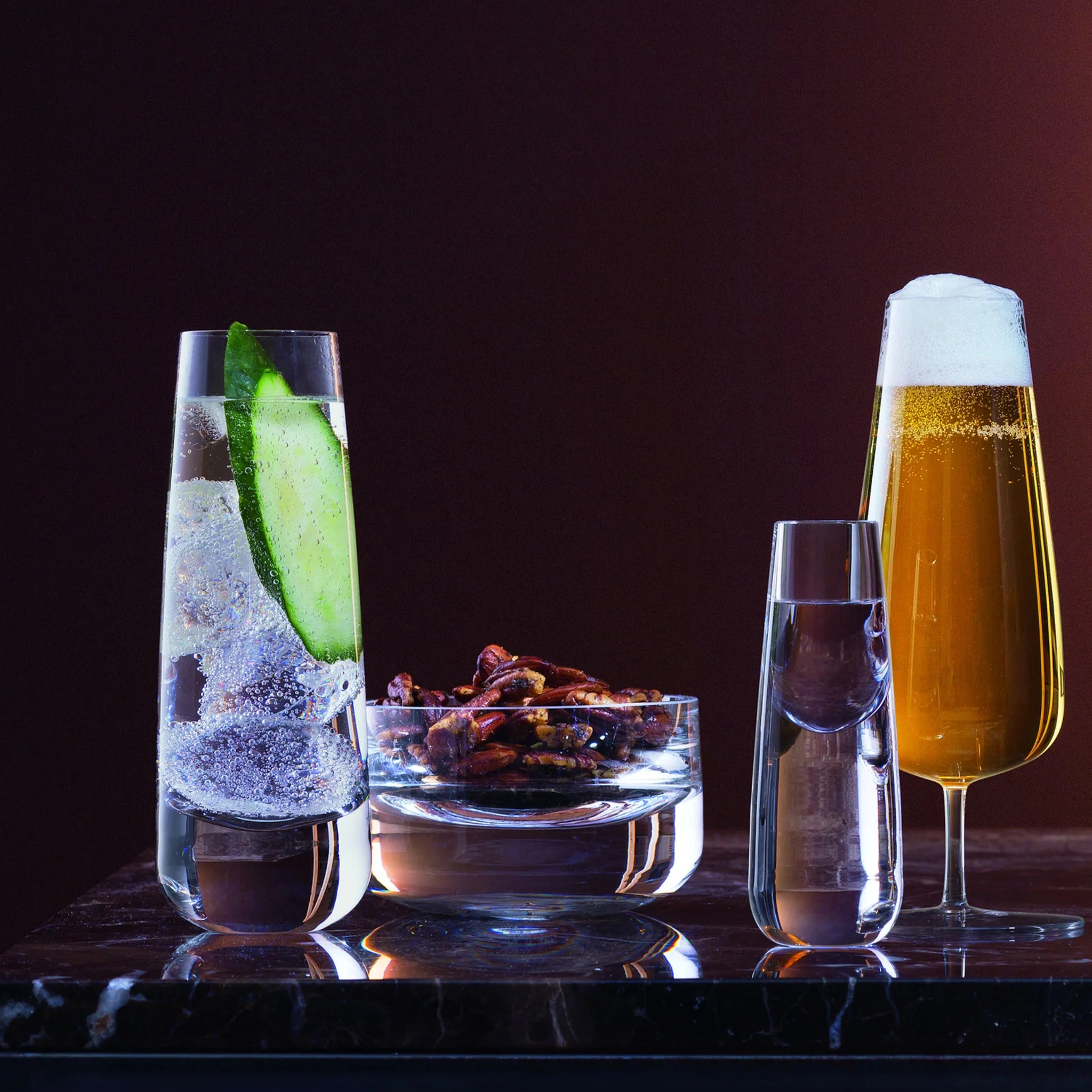 LSA Bar Culture Set Of 2 Long Drink Glasses - Bar Culture Long Drink Glass 310ML Clear Set Of 2