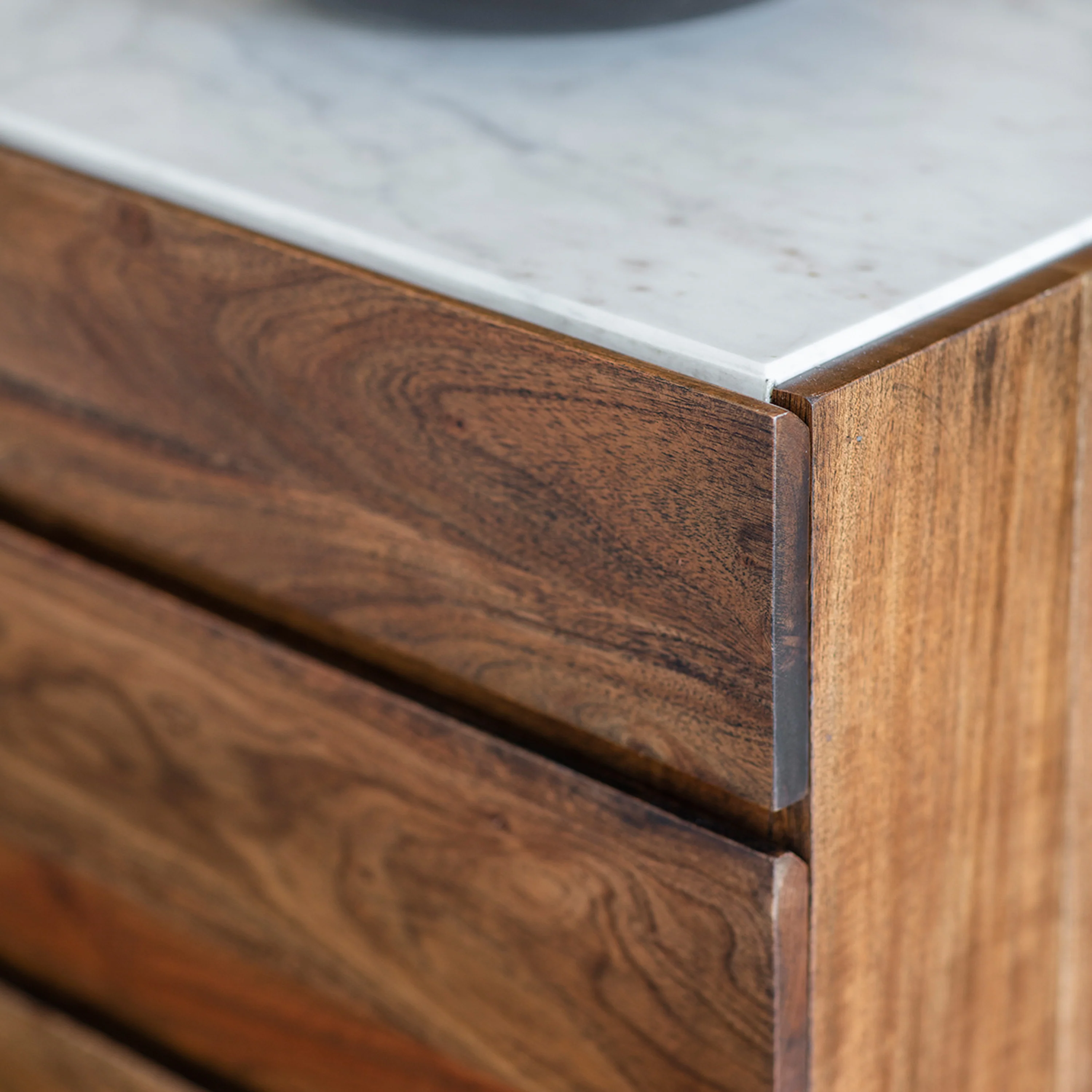 Barcelona Sideboard - Sideboard Dark Wood / Marble - Image 3