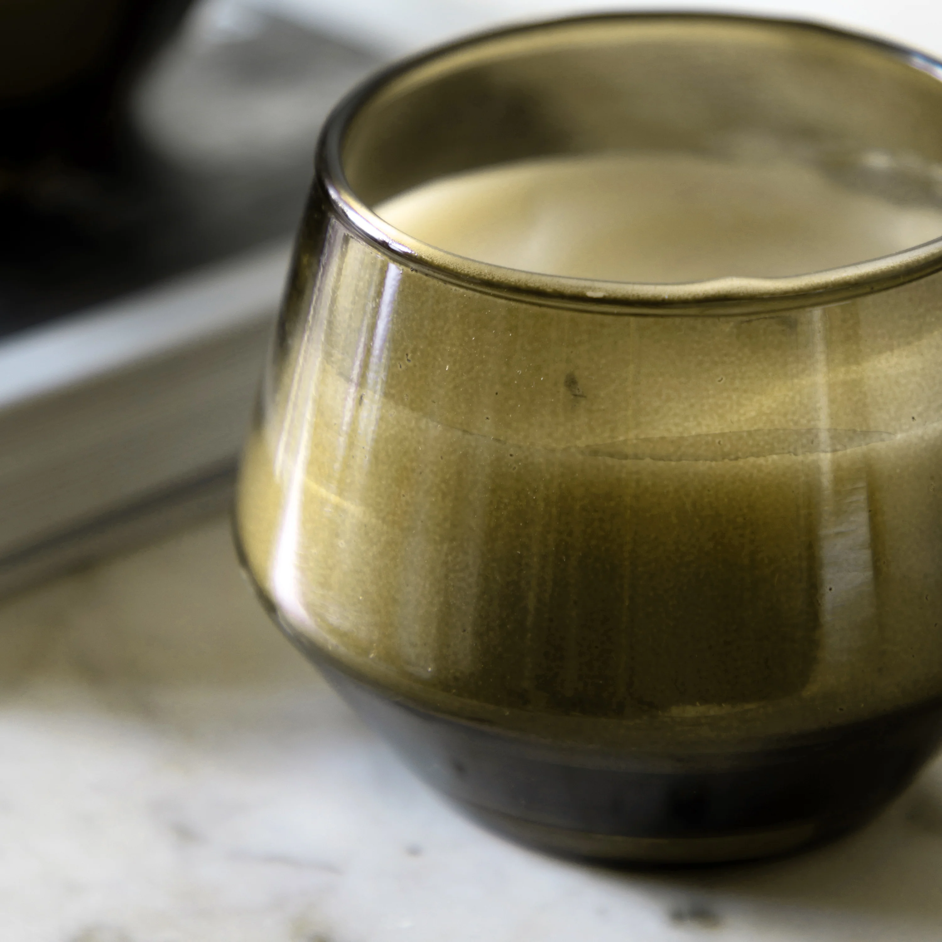 Basil & Manderin Glass Candle Large Set of 2 - Basil & Manderin Glass Candle Large Set of 2 - Image 2