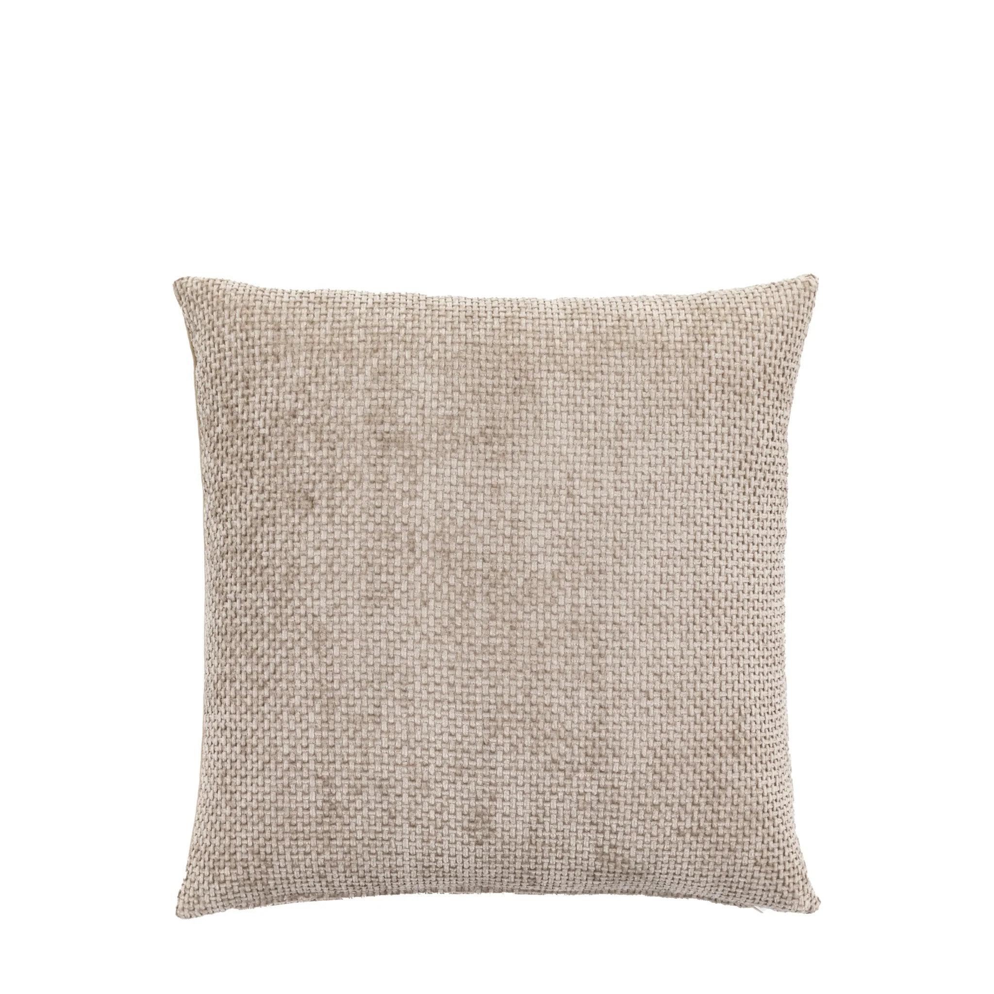 Basketweave Chenille Cream Cushion 2 Pack - Basketweave Chenille Cushion Cream 2pk - Image 4