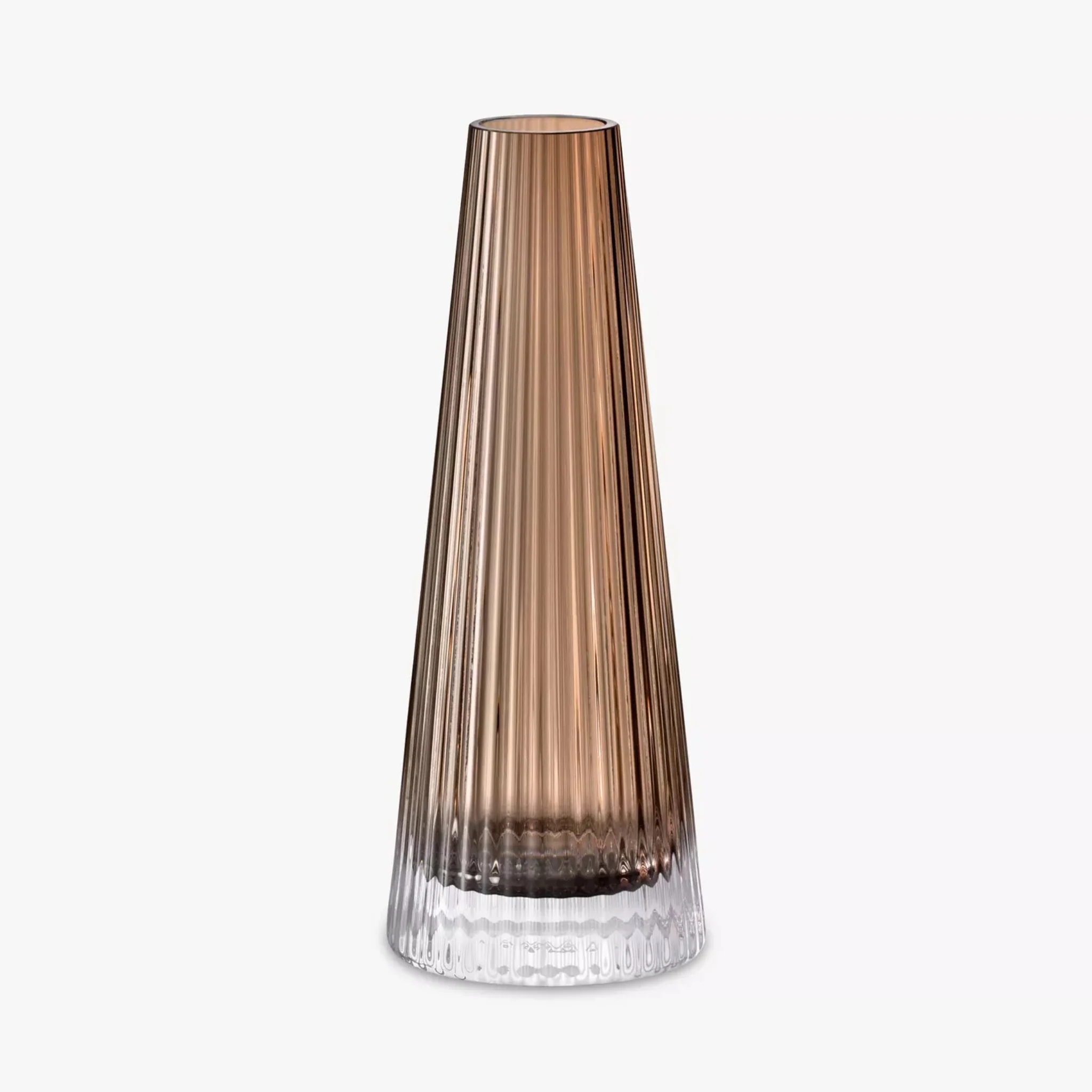 LSA Beacon Candle Holder/Vase Black 22CM - Beacon Candle Holder/Vase Taupe/Jet Black 22CM - Image 3