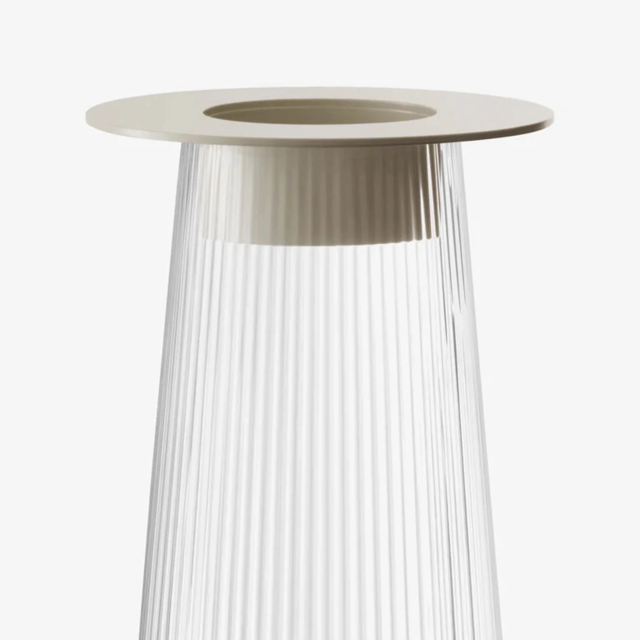 LSA Beacon Lantern/Vase Clear And Grey 30CM - Beacon Lantern/Vase Clear/Concrete Grey 30CM - Image 3
