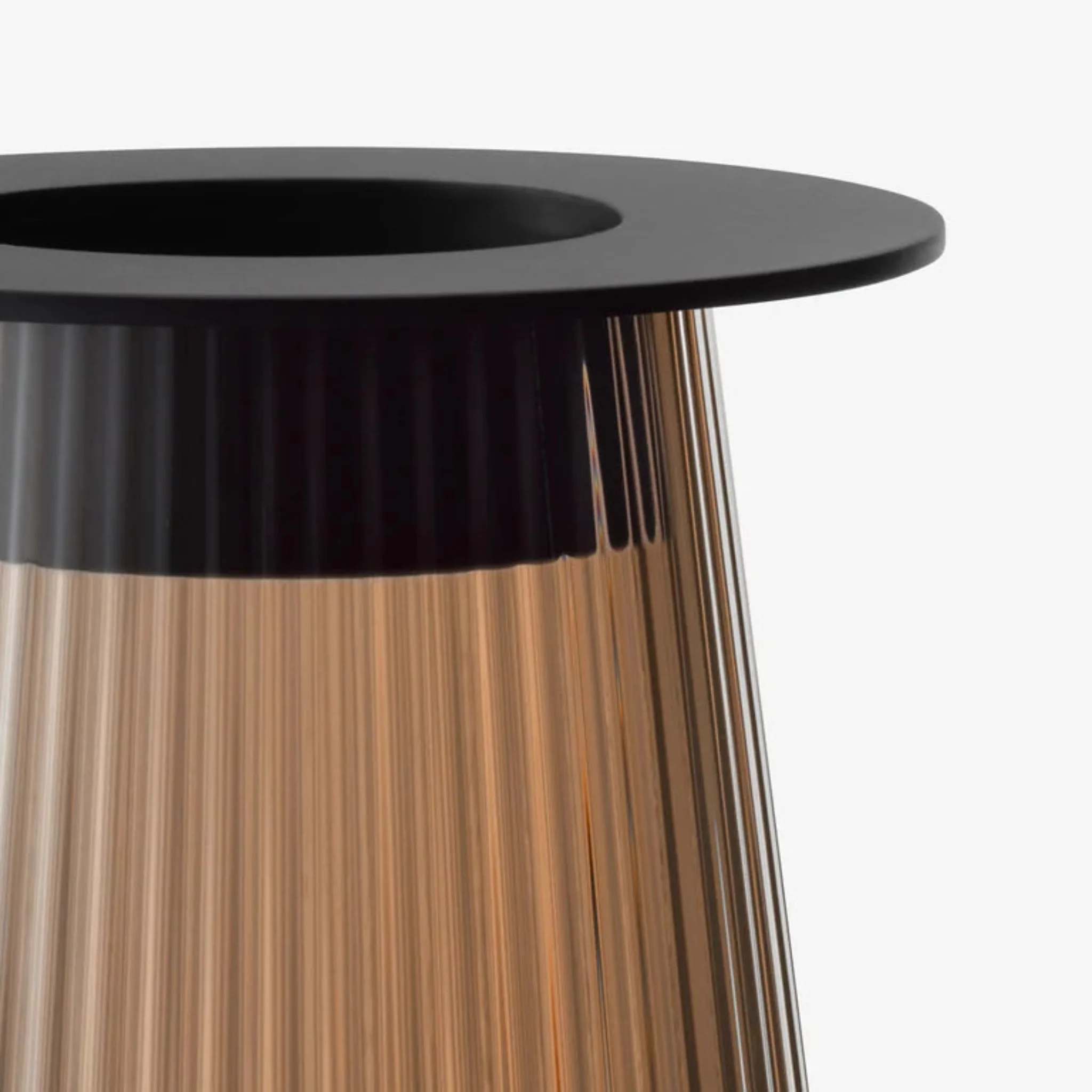 LSA Beacon Lantern/Vase Black 14CM - Beacon Lantern/Vase Taupe/Jet Black 14CM - Image 2