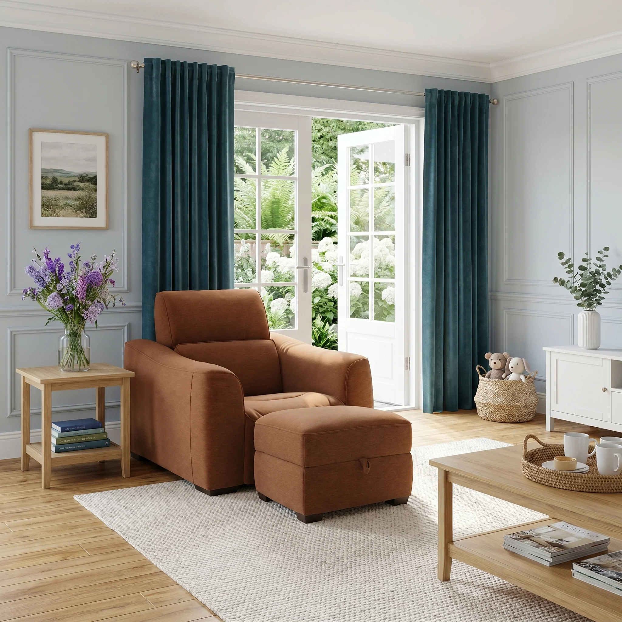 Beck Armchair - Armchair Fabric - Image 2