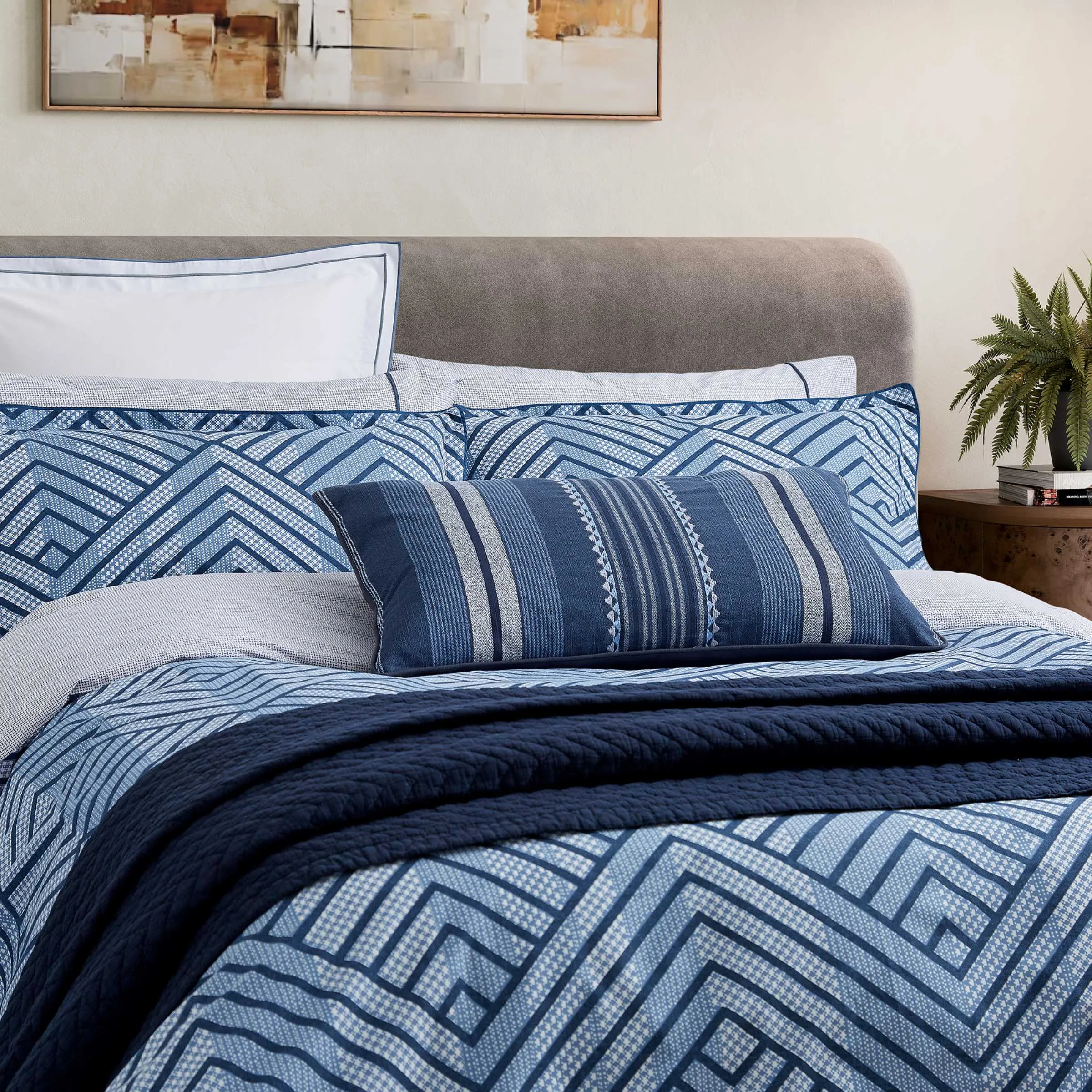 Bedeck Of Belfast Kayah Indigo Duvet Set - Kayah Indigo Duvet Set King - Image 2