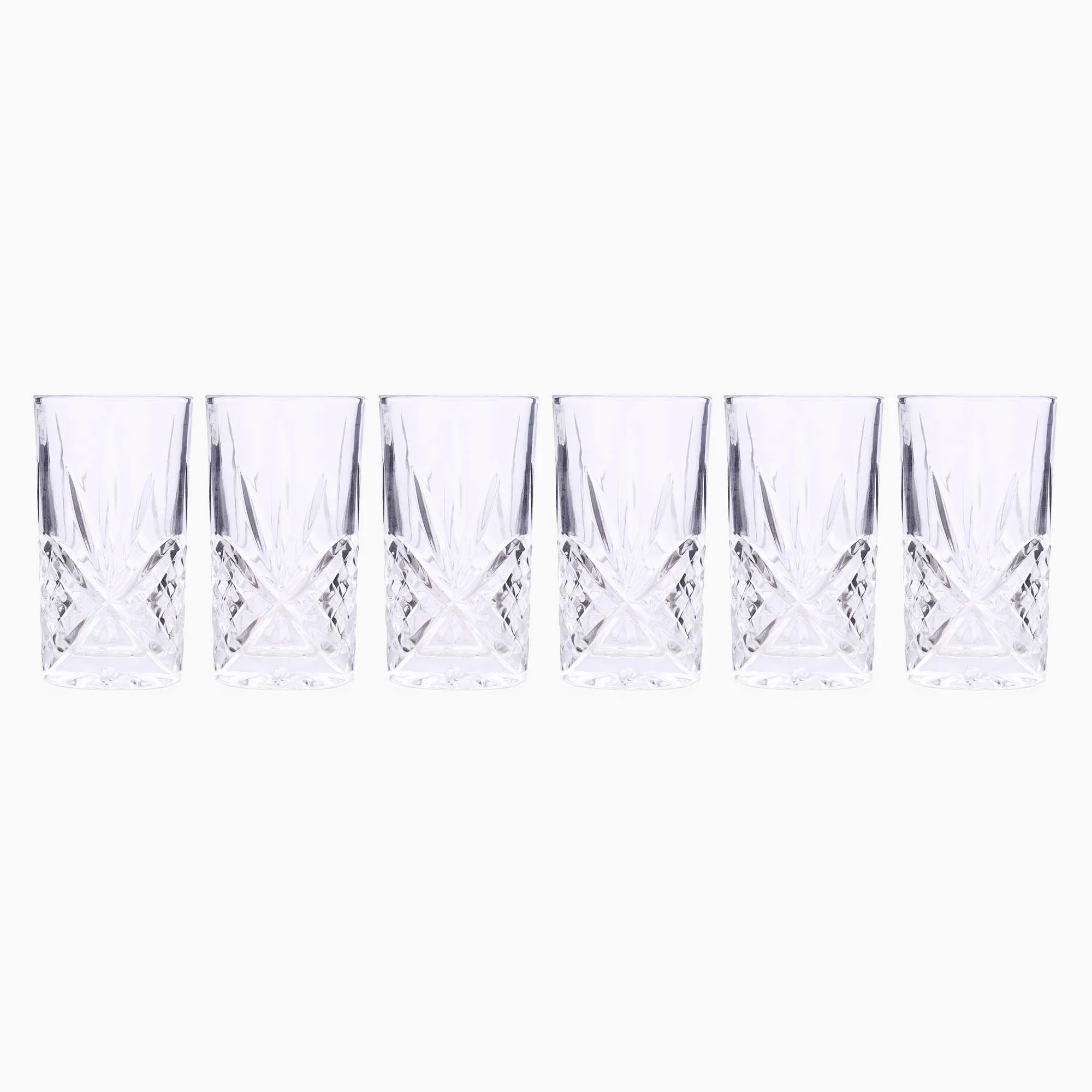 Belvedere Set of 6 Hiball Glasses - Belvedre High Ball Glasses S/6 - Image 2