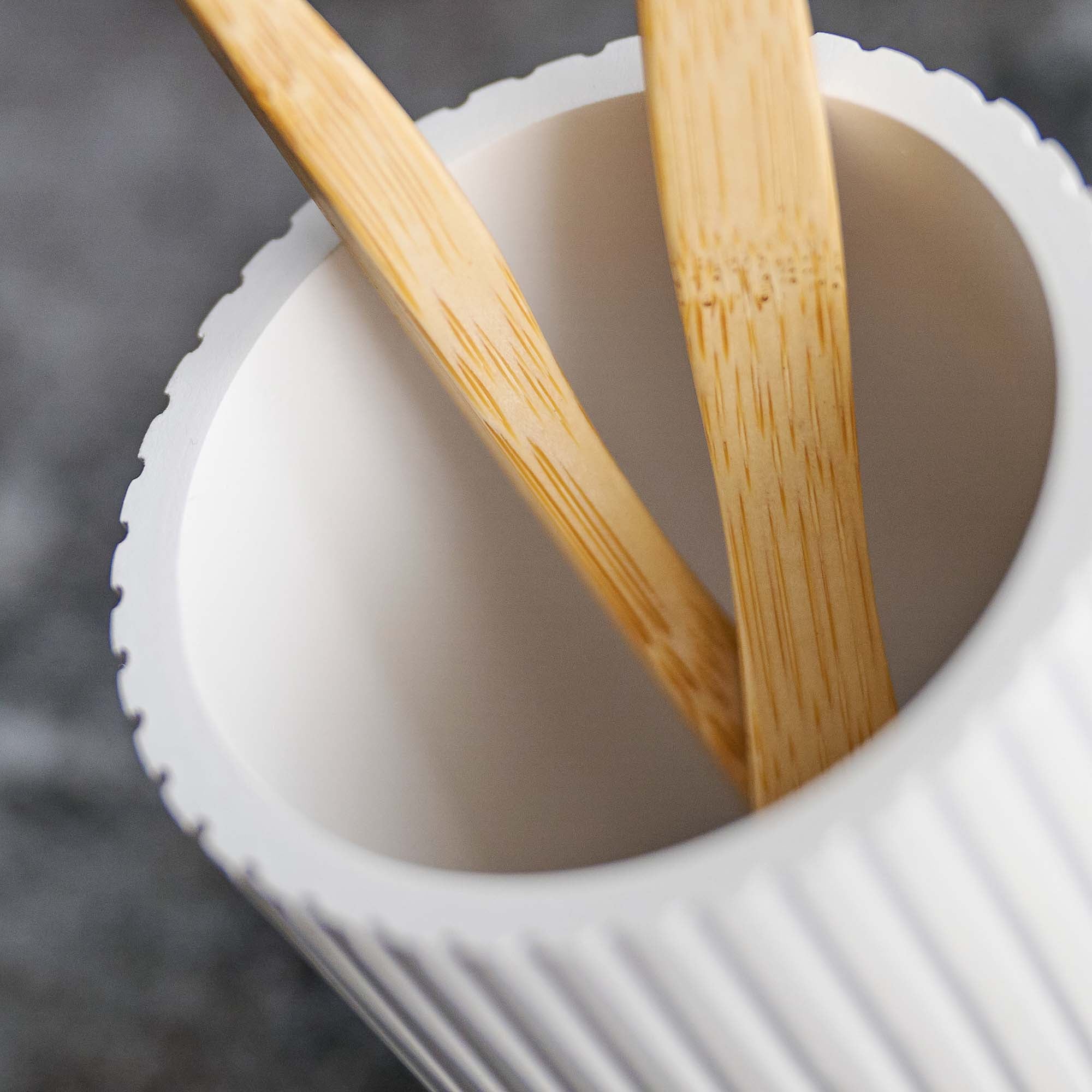 Berkeley White Toothbrush Holder - Berkeley Tumbler White - Image 3