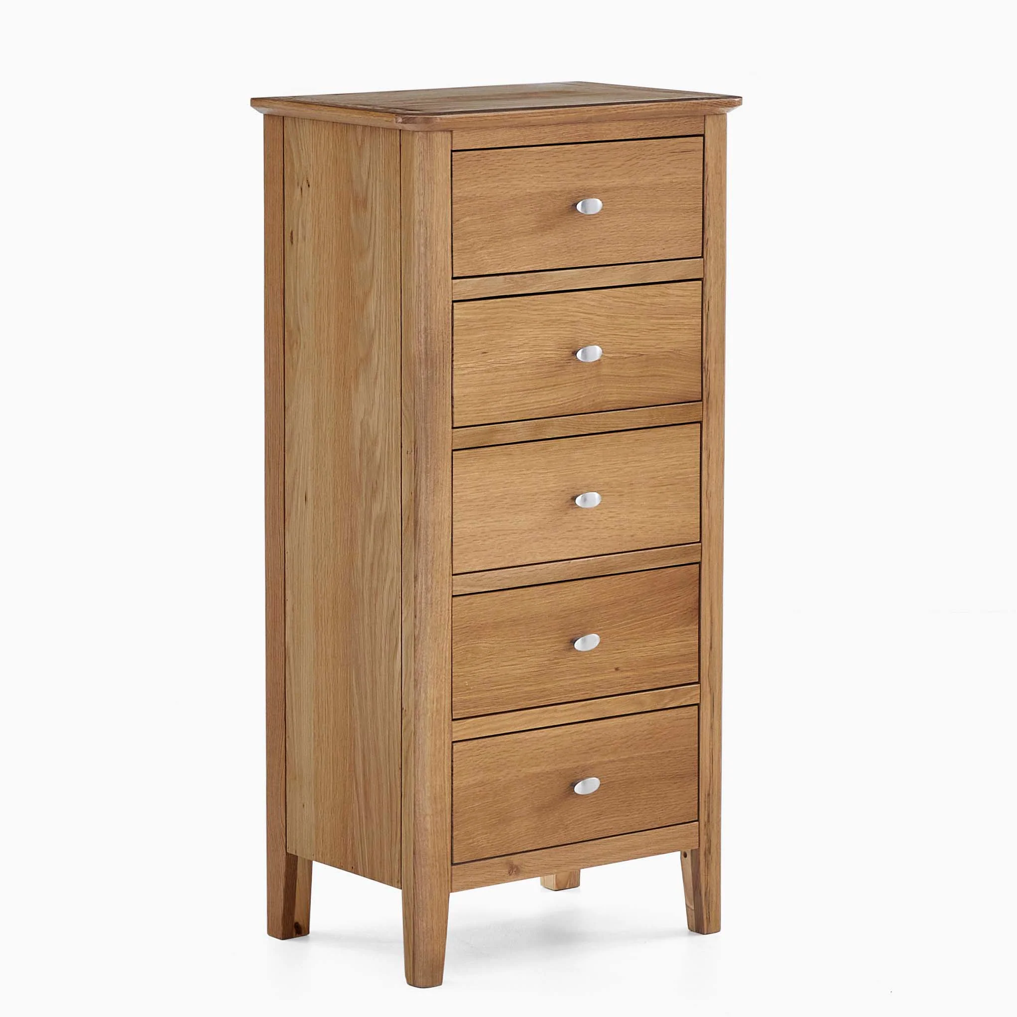 Bexley 5 Drawer Tallboy - 5 Drawer Tallboy Oak - Image 2