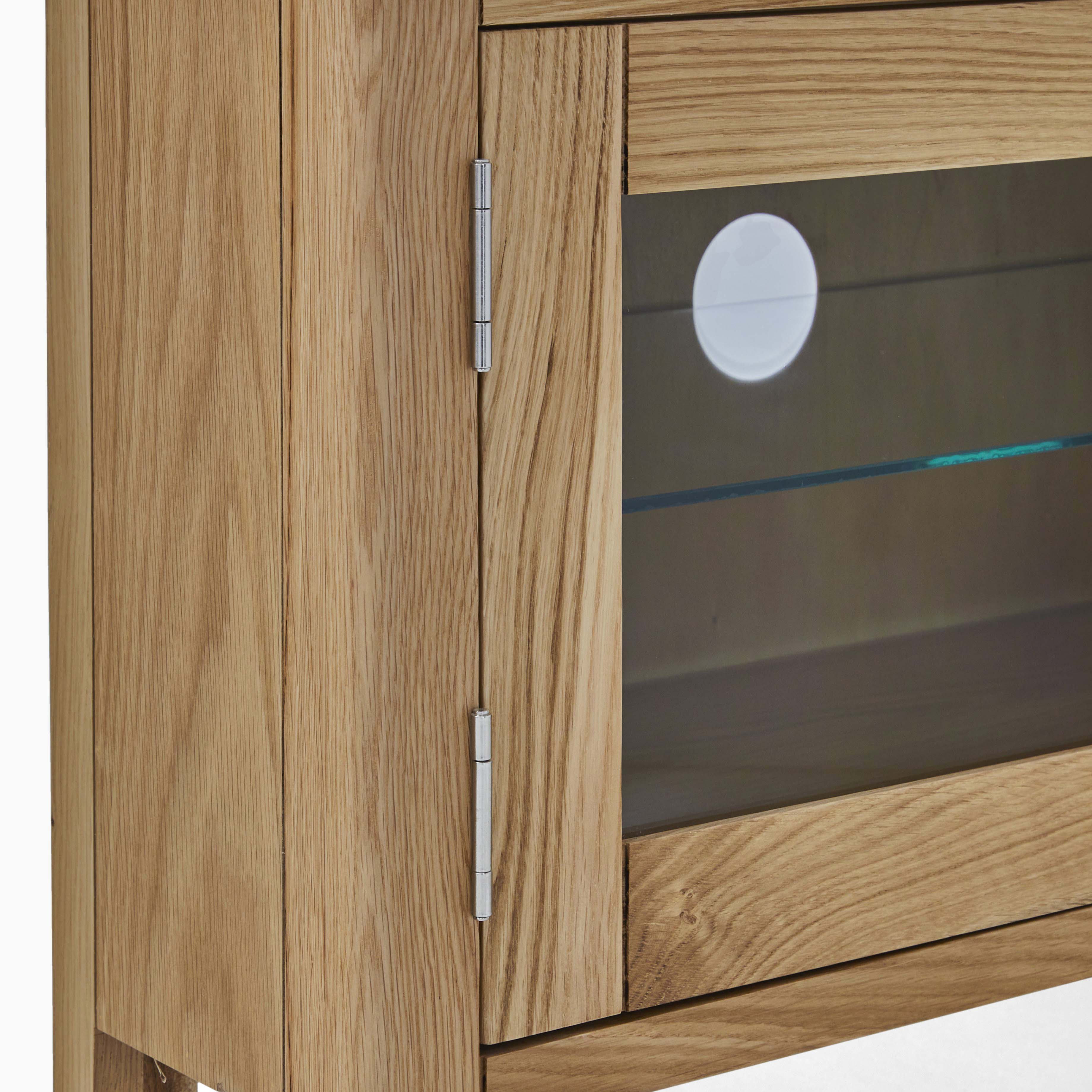 Bexley Corner TV Unit - Corner Media Stand Oak - Image 2