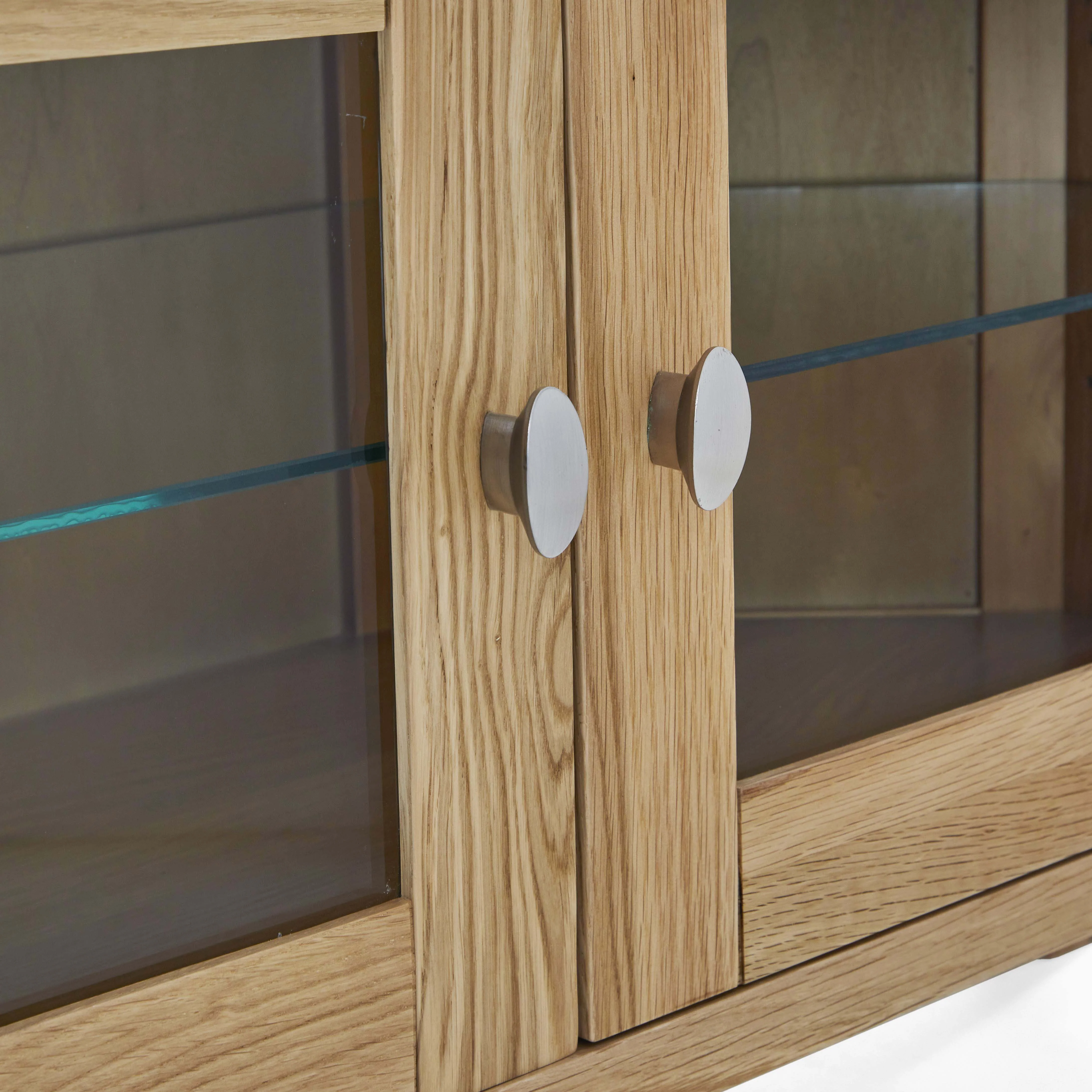 Bexley Corner TV Unit - Corner Media Stand Oak - Image 3