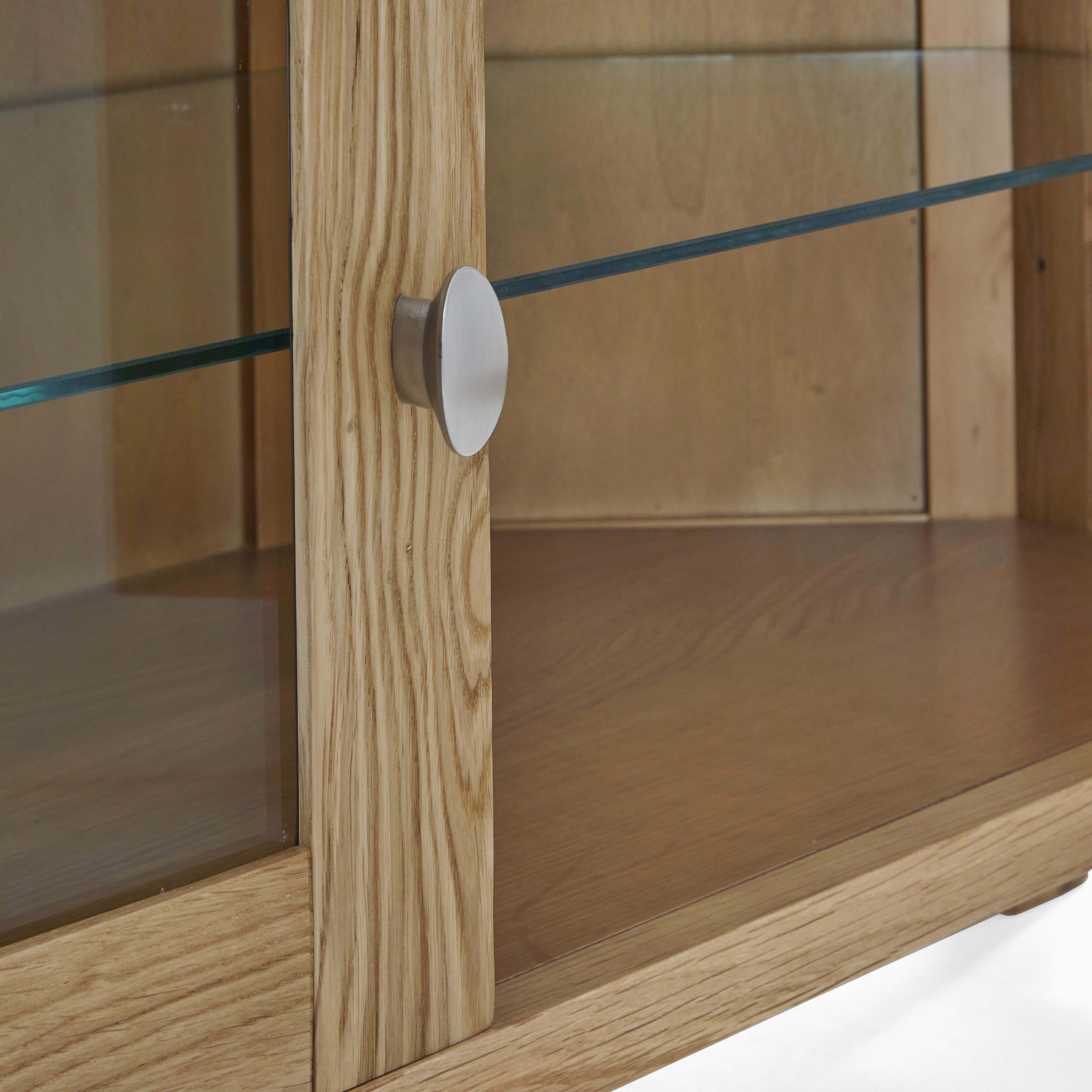 Bexley Corner TV Unit - Corner Media Stand Oak - Image 4