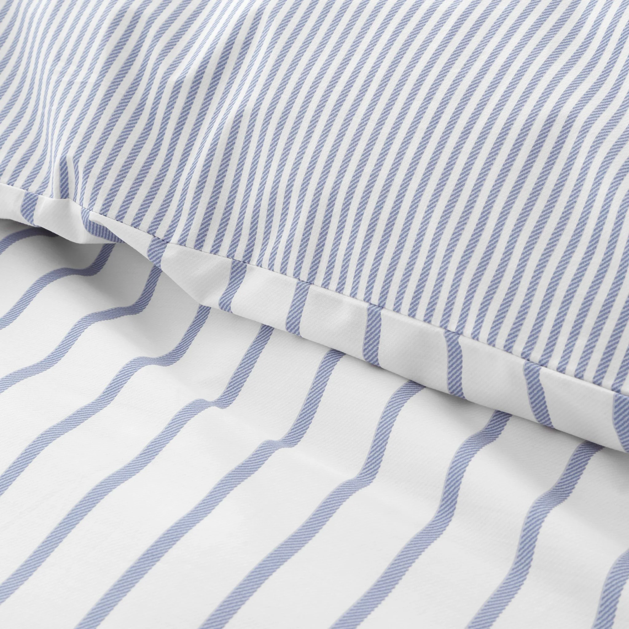 Bianca Hampton Stripe Blue Duvet Set - Hampton Stripe Super King Duvet Set Blue - Image 4