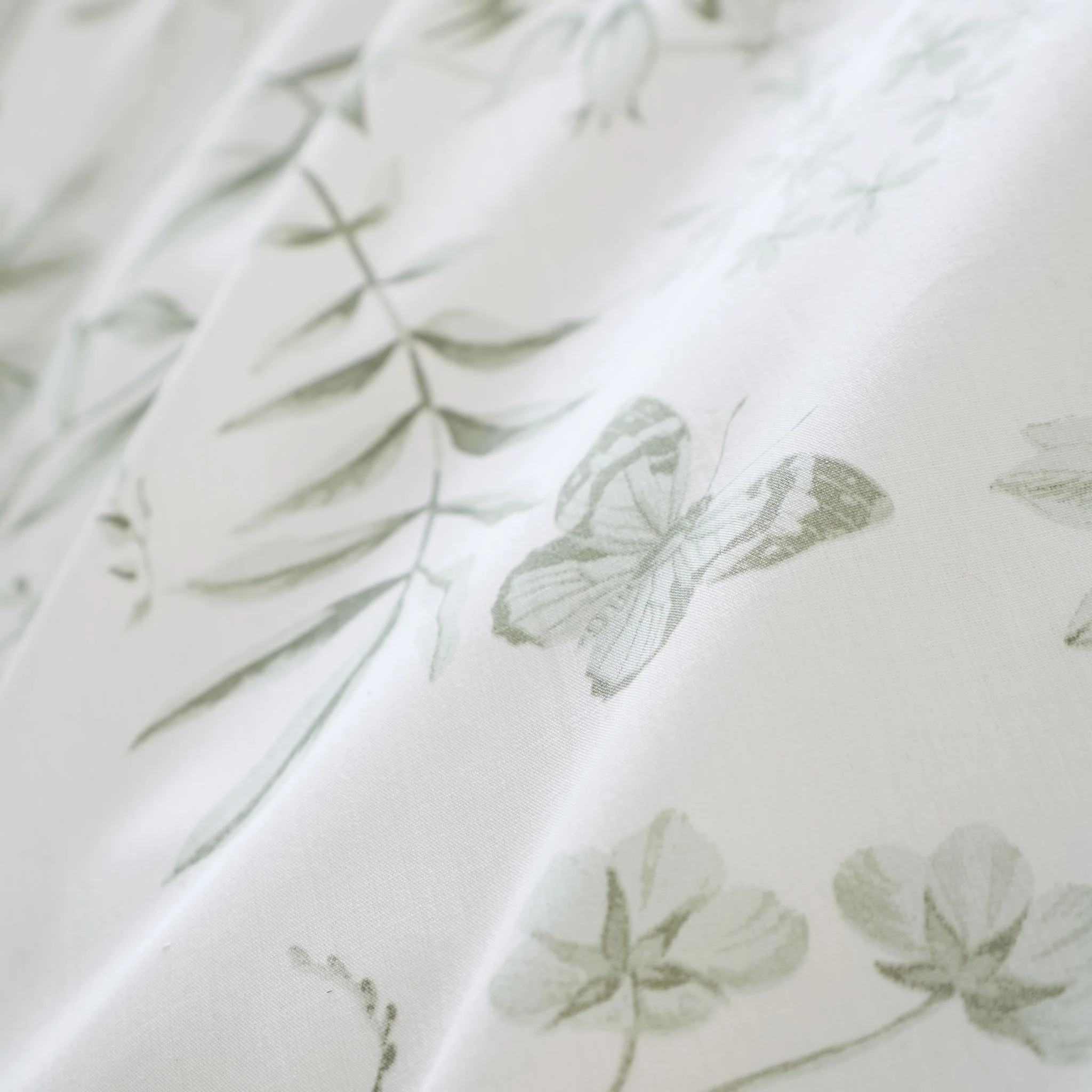 Bianca Thea Floral Green Duvet Set - Thea Floral Double Duvet Set Green - Image 2