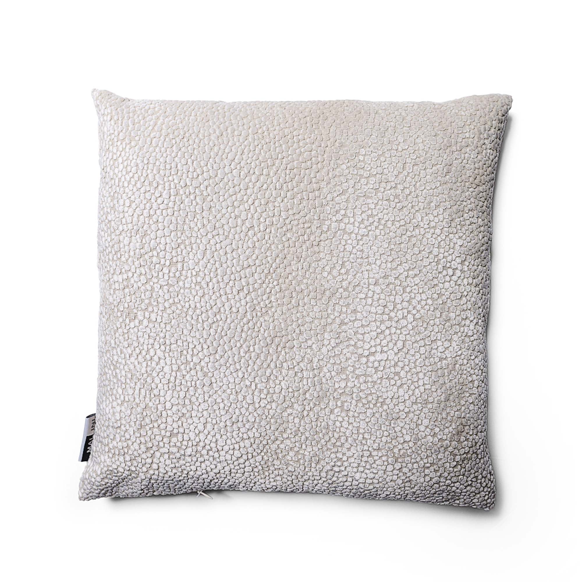 Bingham Velvet Cream Square Cushion - DISC Bingham Velvet Dots Sq Cushion Ice Cream 43Cm - Image 2