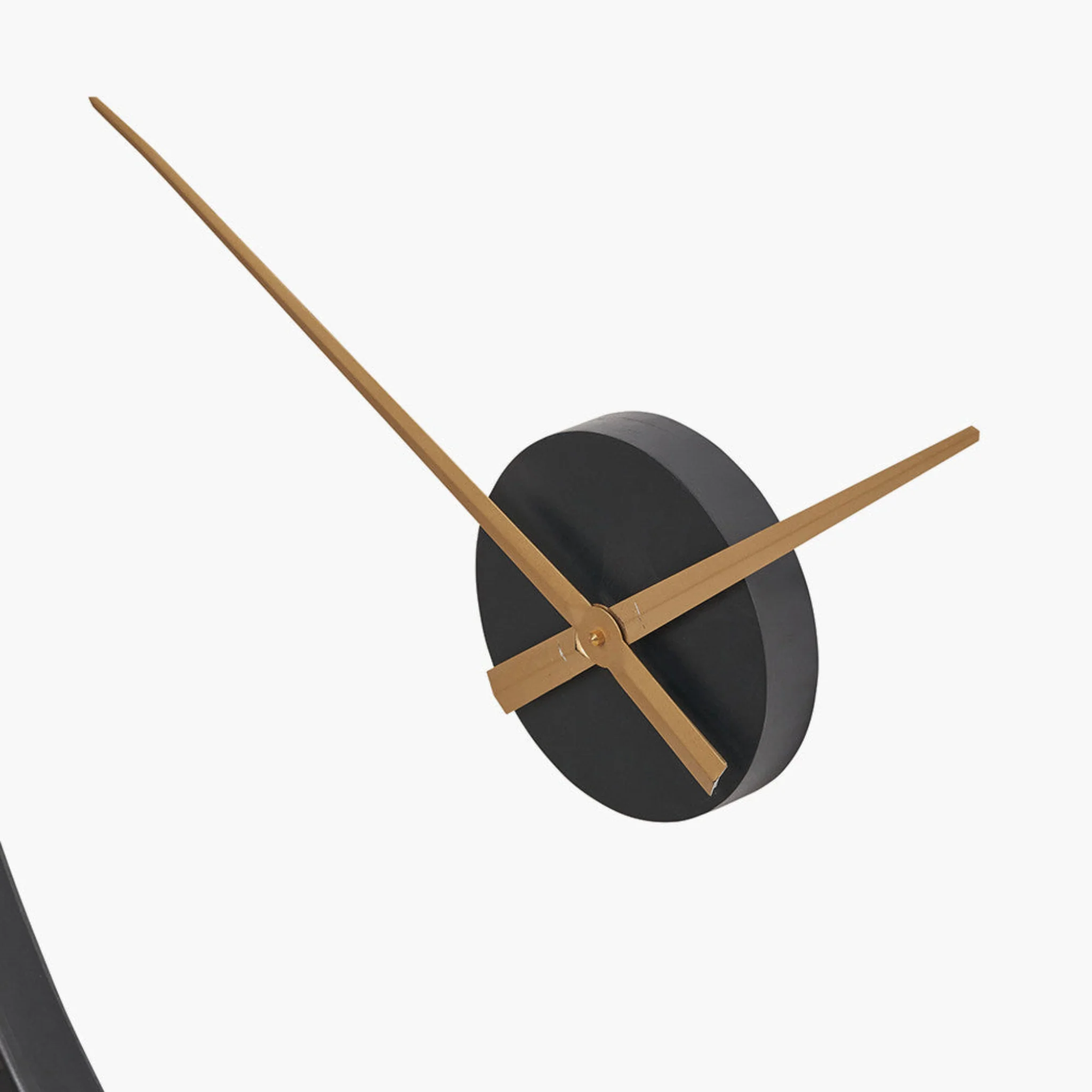 Black and Gold 2 Piece Open Wall Clock 120Cm - Black and Gold 2 Piece Open Wall Clock 120CM - Image 3