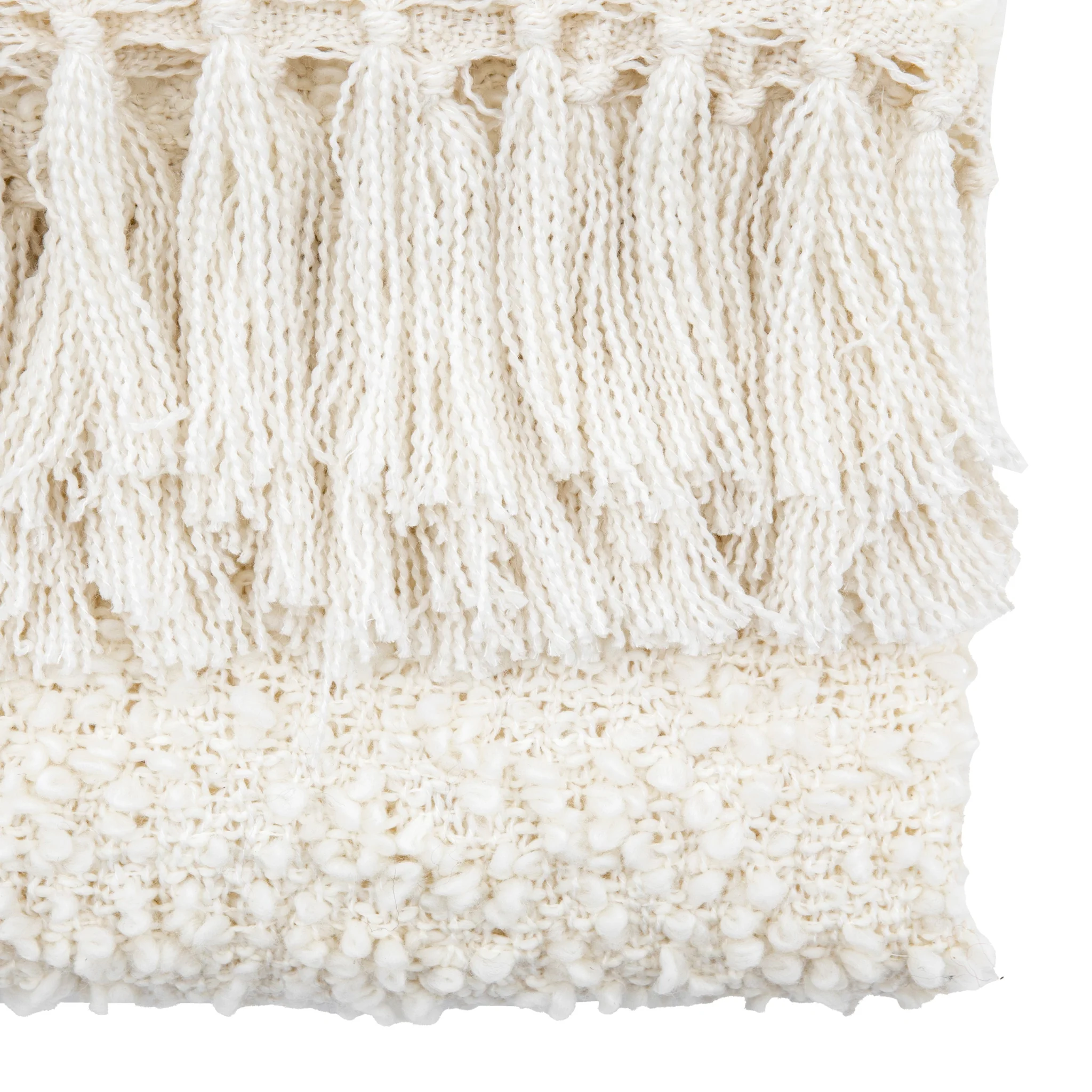 Bologna Black Throw - Bologna Throw Natural 130x170CM - Image 3