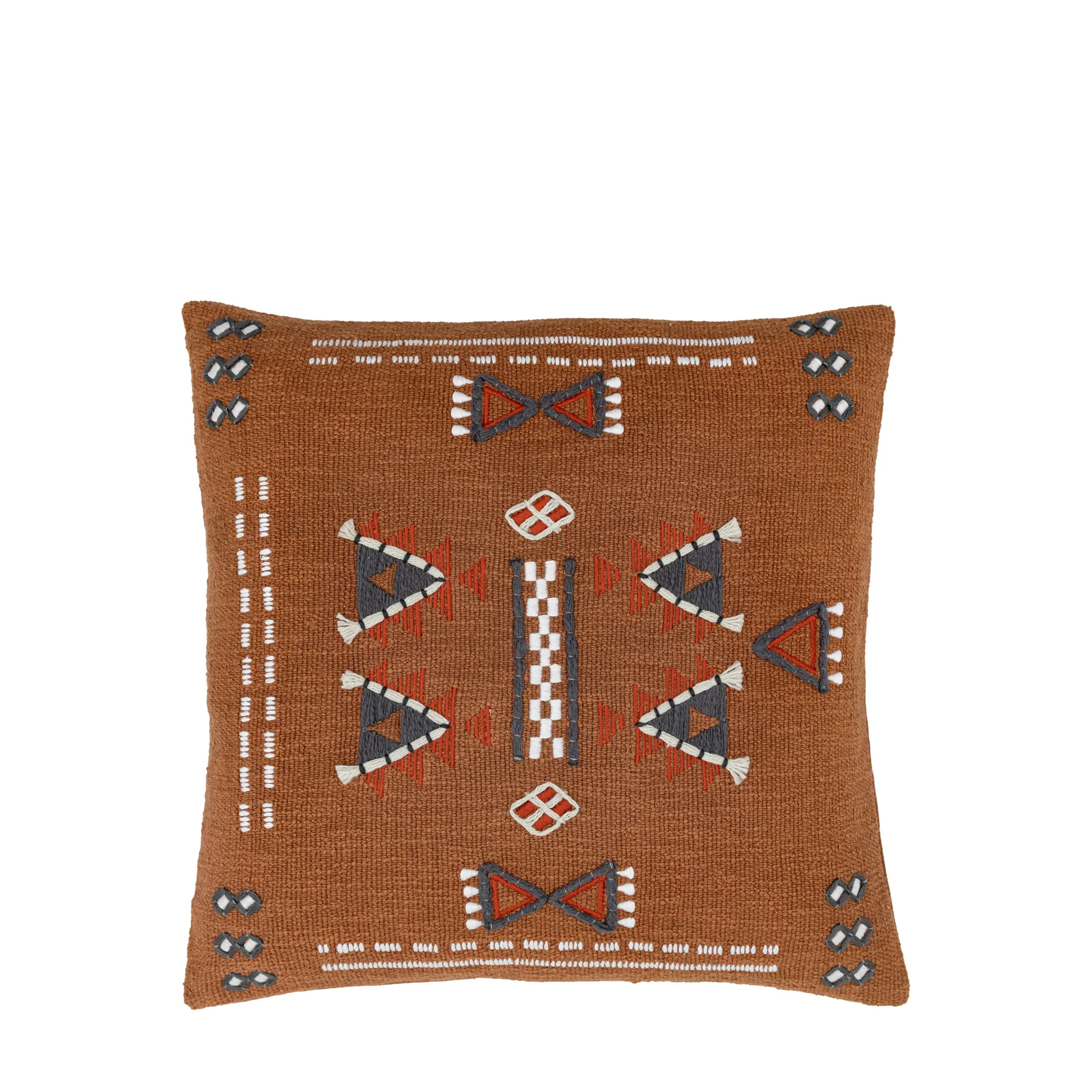 Arlo Embellished Cushion Brown - Arlo Embellished Cushion Brown 50CM - Image 4