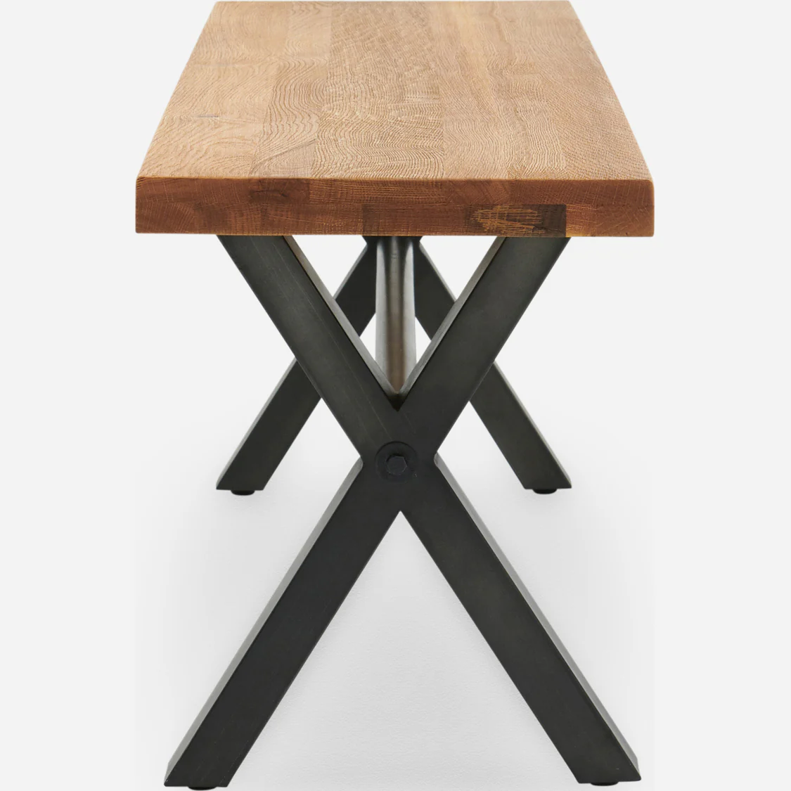 Bourton Oak Bench - Large Bench Oak / Veneer - Image 6