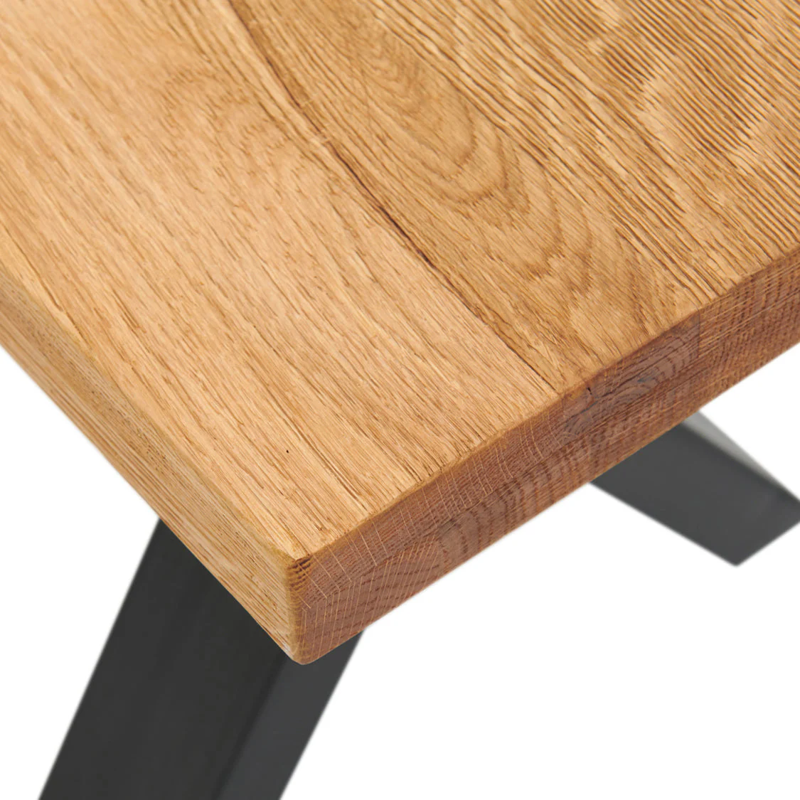 Bourton Oak Bench - Small Bench Oak / Veneer - Image 3
