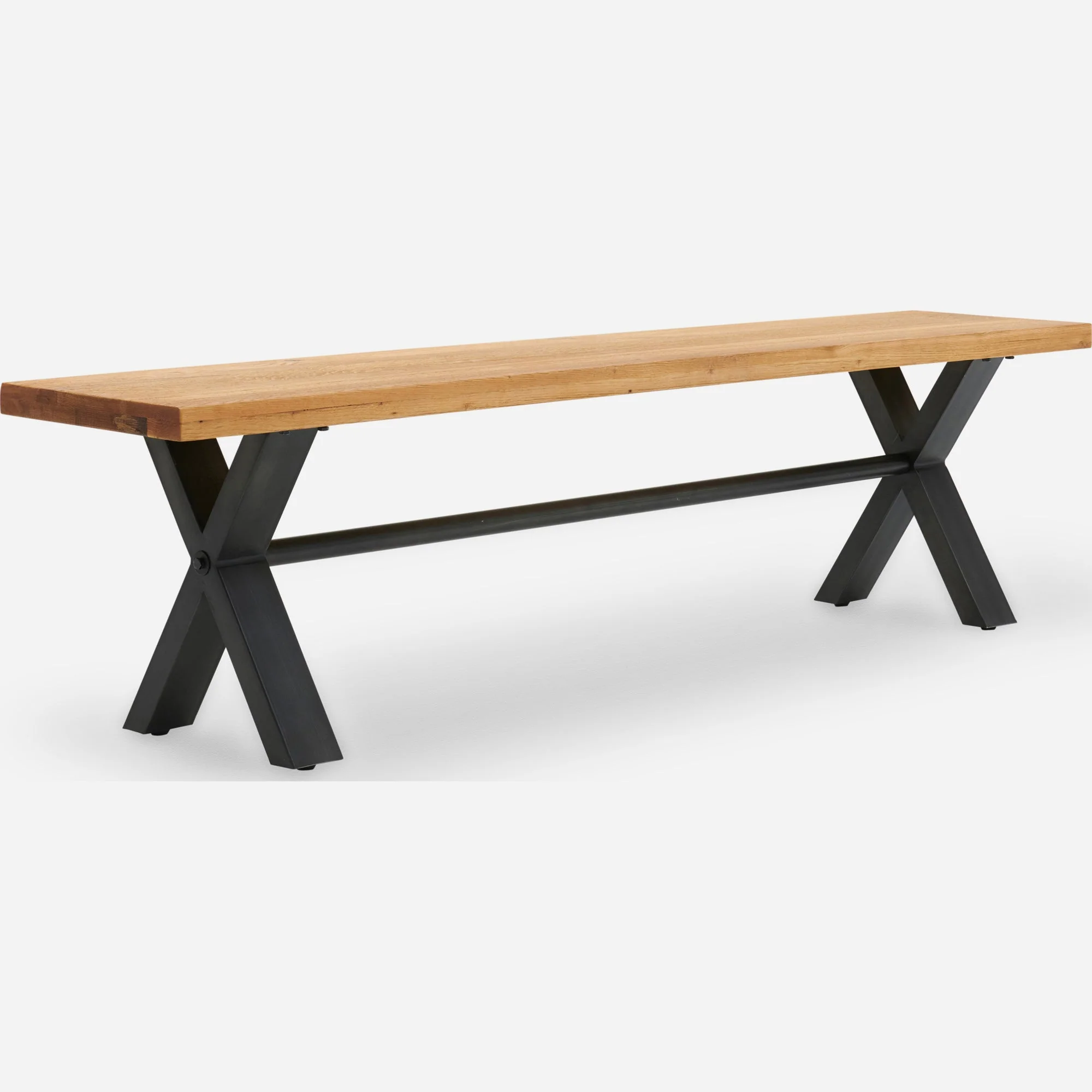 Bourton Oak Bench - Small Bench Oak / Veneer - Image 5