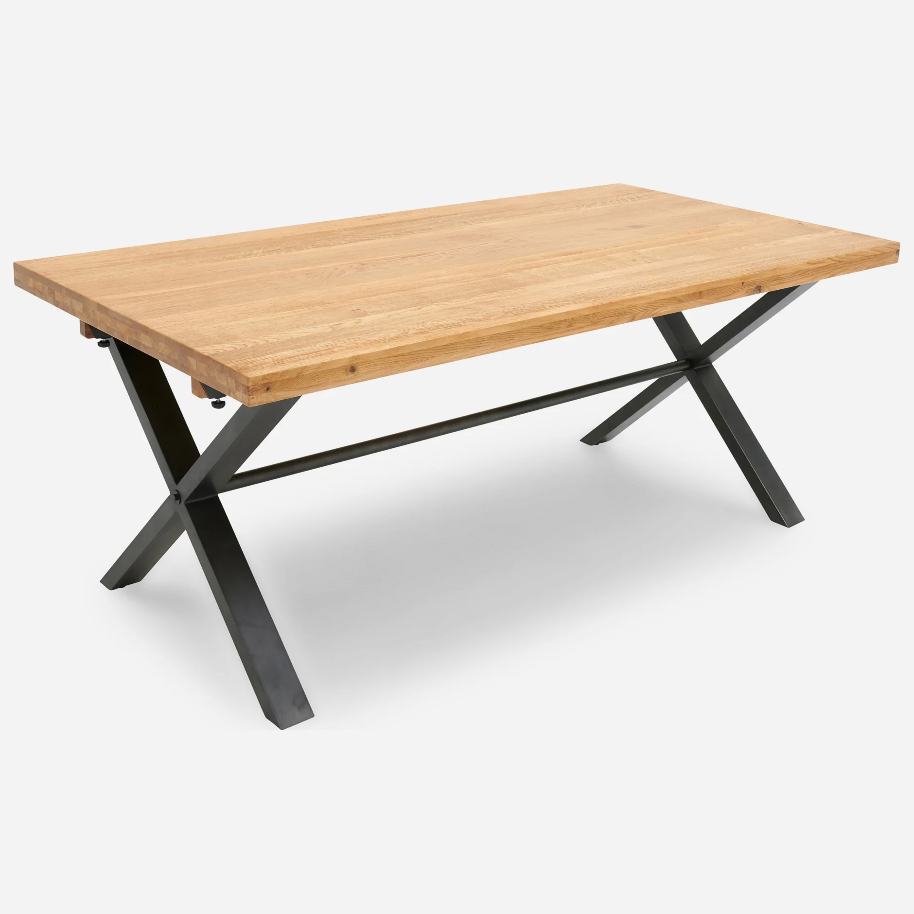 Bourton Oak Large Dining Table - Large Dining Table Oak / Veneer - Image 5